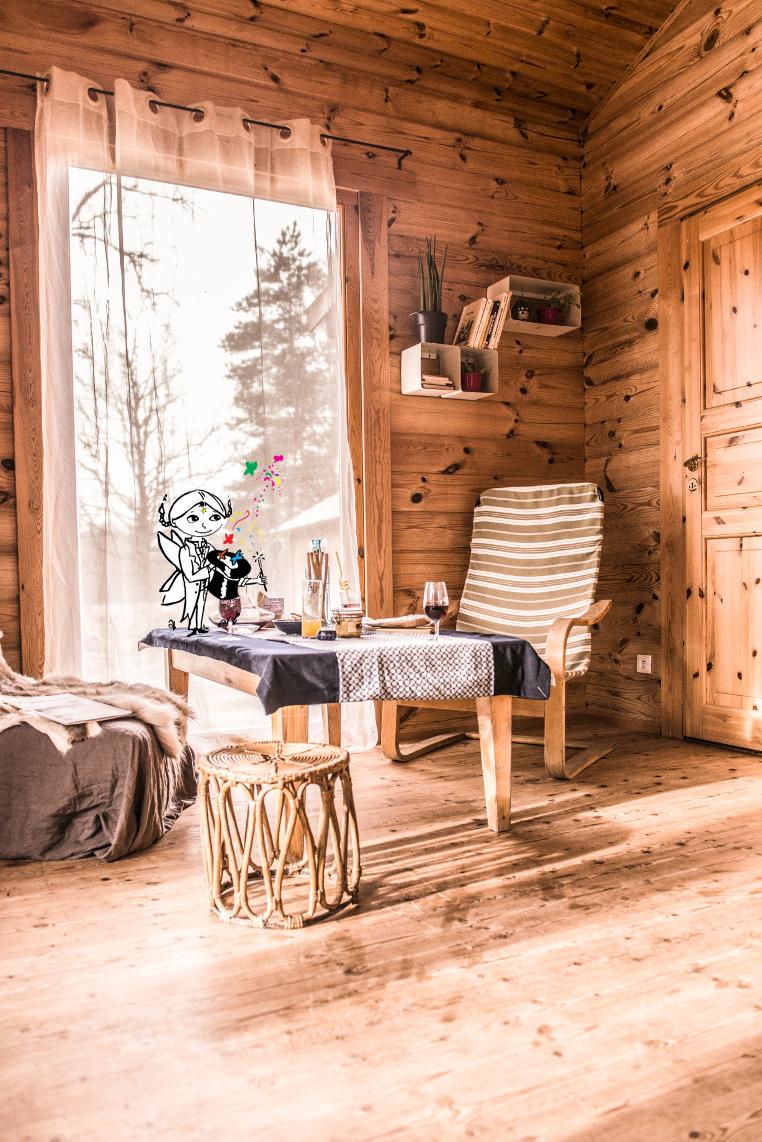 Le Chalet Lumineux — Chalet avec spa à Tarn à Albi — vue intérieure