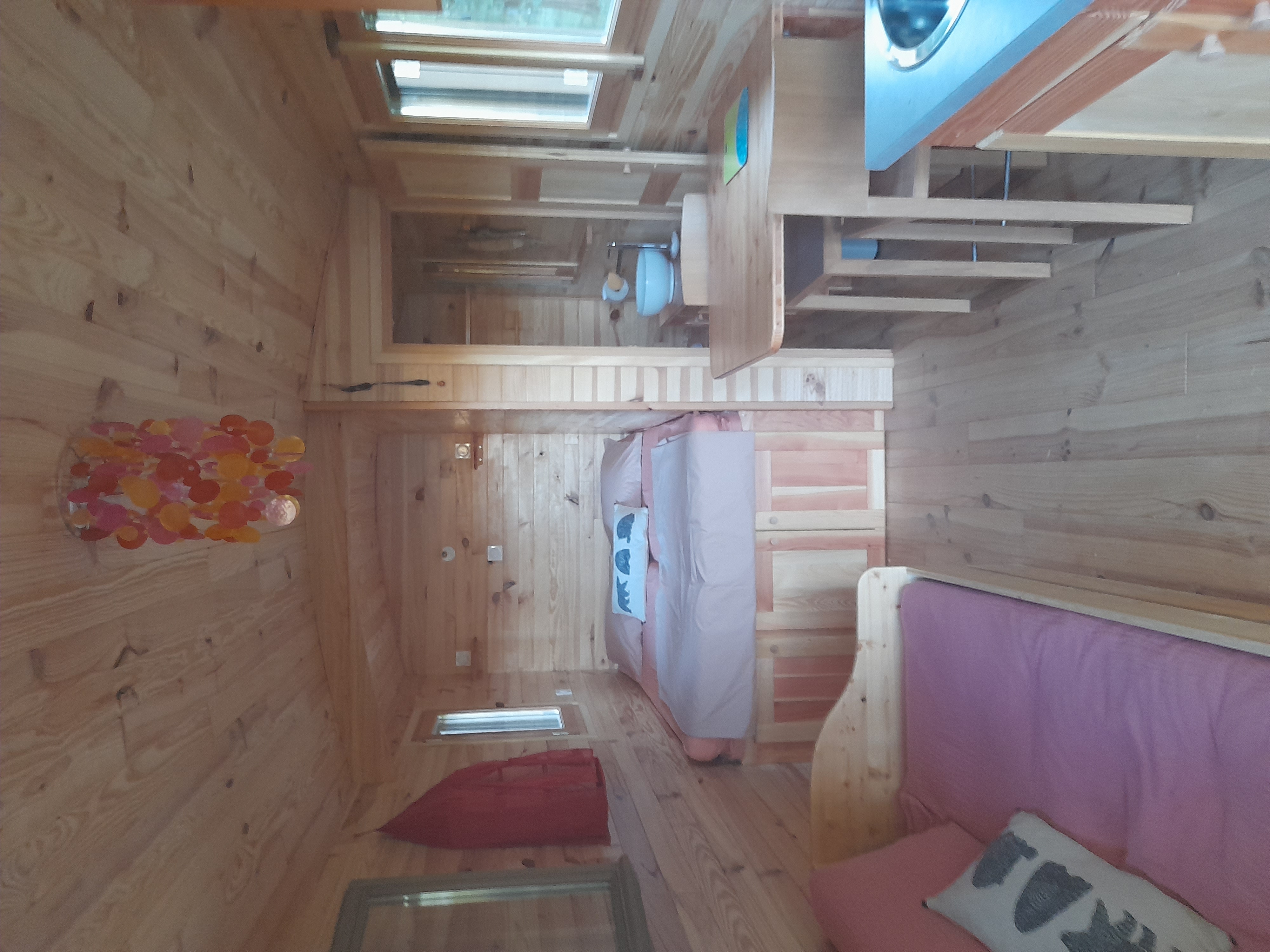 La roulotte des sources de Gulène — Roulotte avec spa à Yonne à Auxerre — vue depuis la terrasse