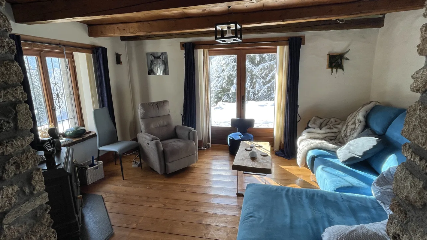 Chalet Beauregard — Chalet avec spa à Haute-Savoie à Taninges — espace de vie