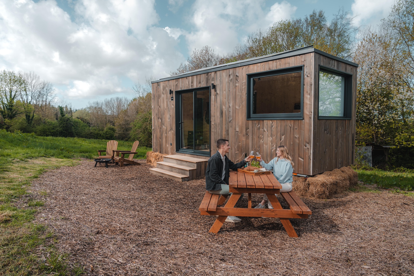 Une escapade enchantée dans une tiny house près de Deauville à Blangy-Le-Château — salle de bain