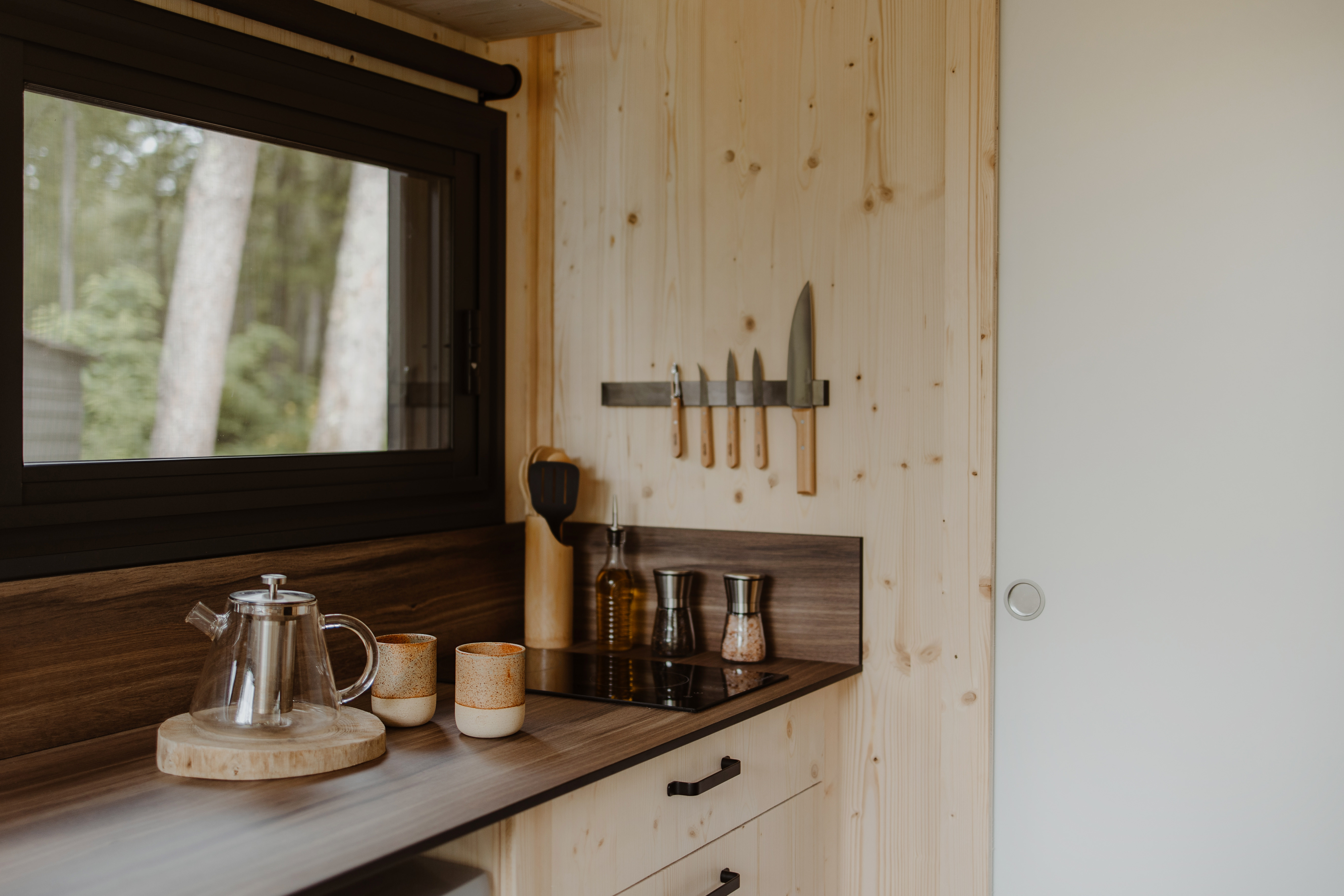 Bételgeuse — Tiny House avec spa à Châteauroux (Loiret) à Châteauroux — vue depuis la terrasse