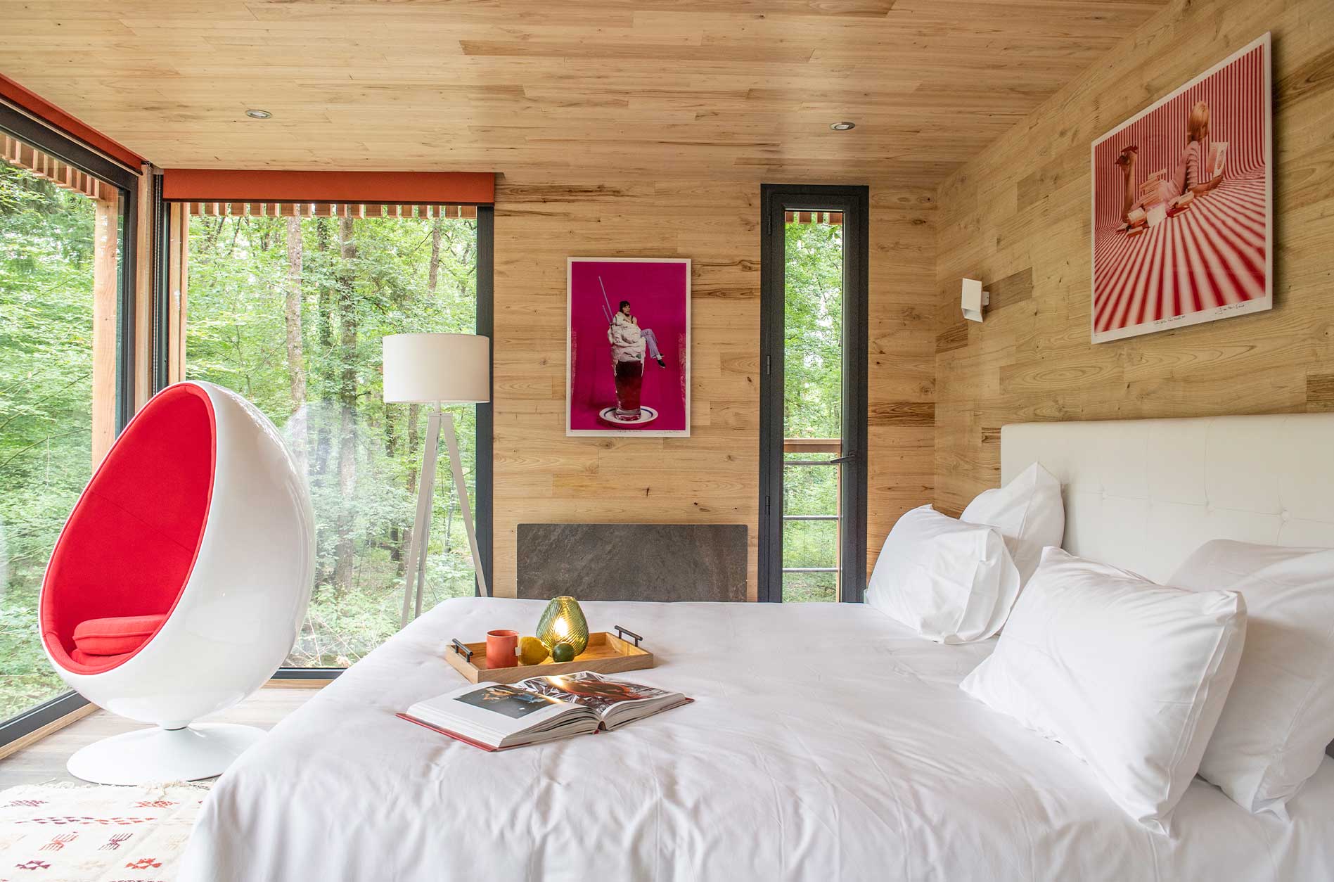 Lodge Sixties & Spa : une évasion sur pilotis en Touraine