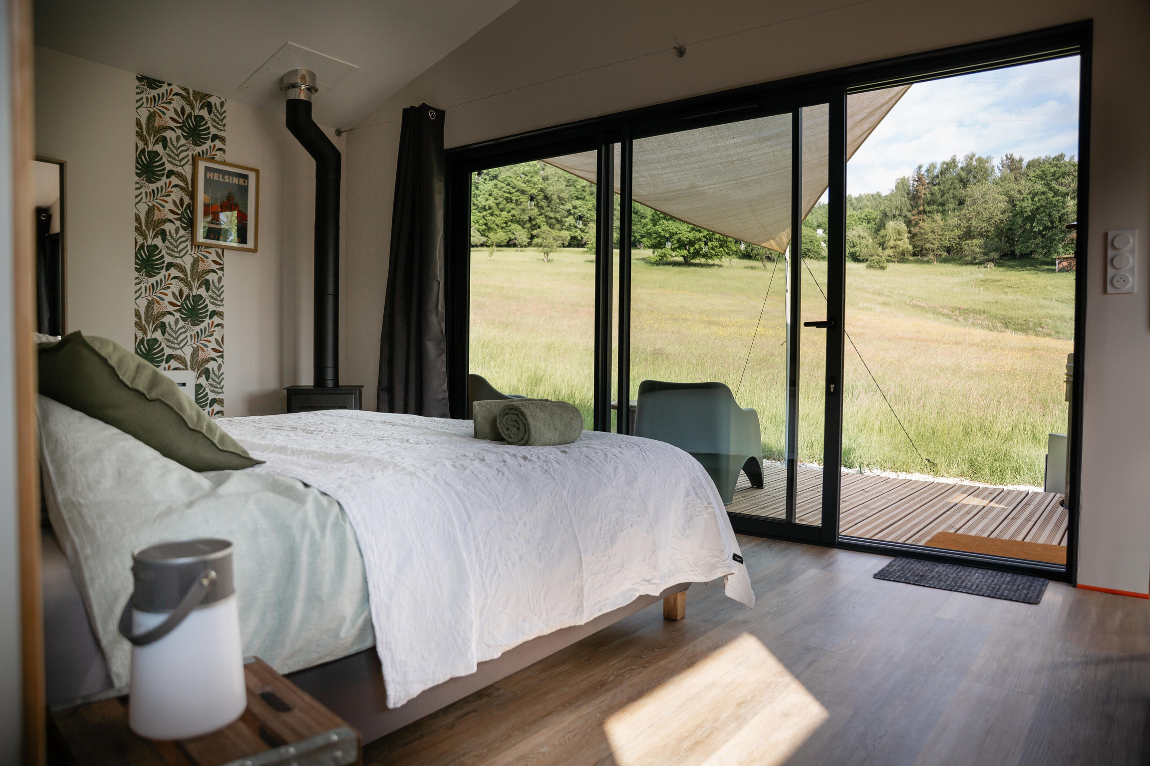 Helsinki - Bain Nordique — Ecolodge avec spa à Vosges à Épinal — vue intérieure