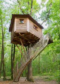 Brin de Folie : une cabane perchée au cœur de l'Aquitaine à Coulx — environnement naturel