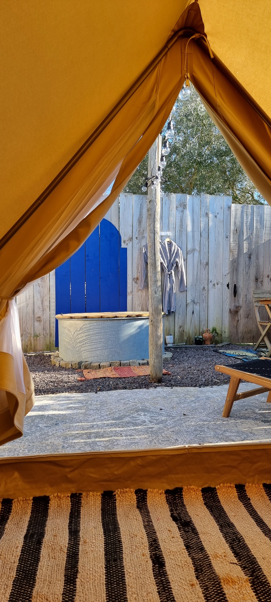 Tente Amour & Spa : une escapade romantique en pleine nature à Berson — cuisine