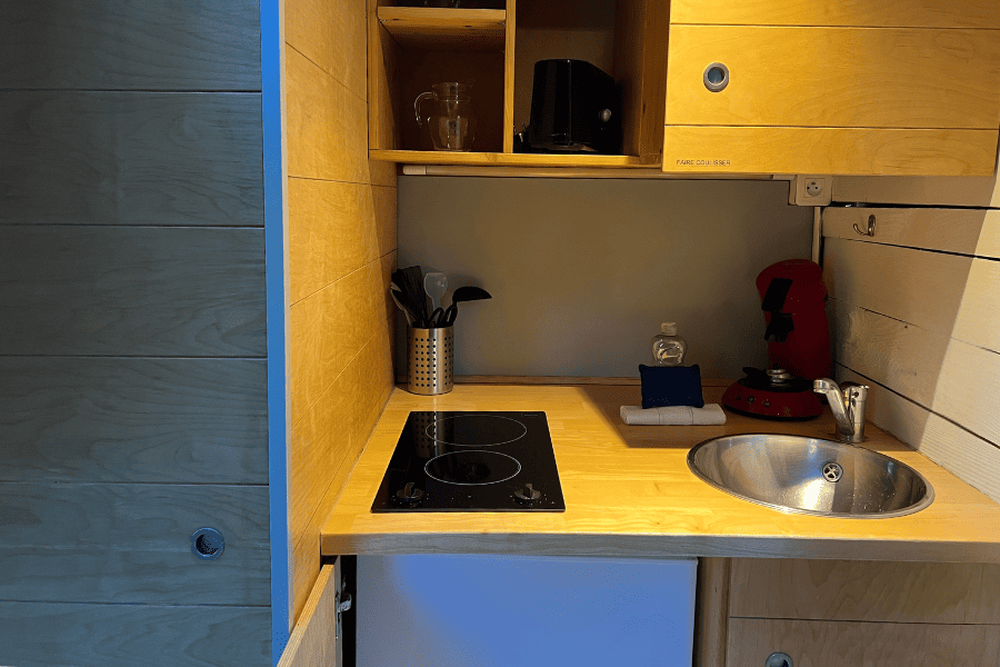 Carré d'étoile — Tiny House avec spa à Dienné (Vienne) à Dienné — vue depuis la terrasse