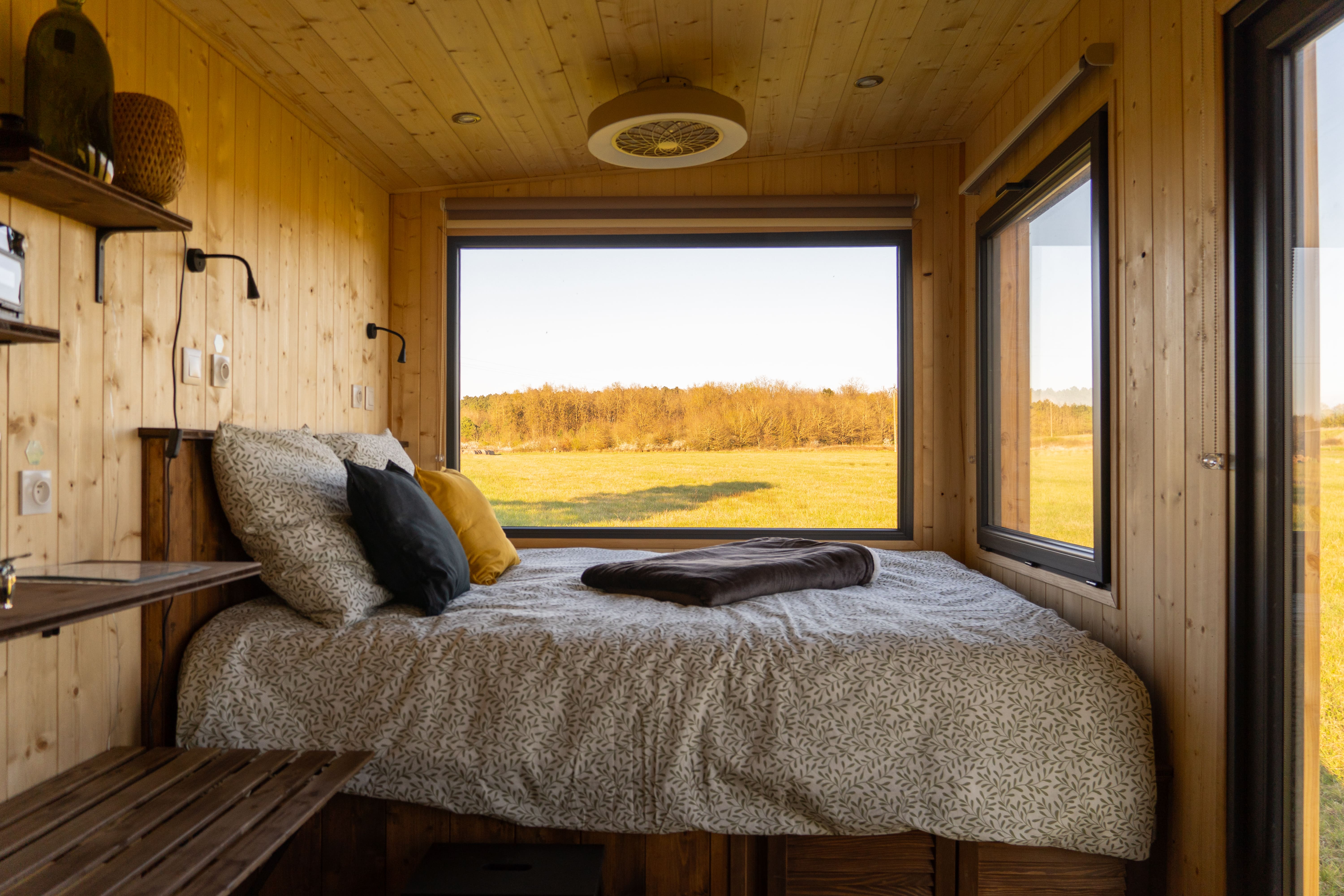 Homnest (Billy) — Tiny House écologique à Beauval (Loir-et-Cher) à Beauval — vue intérieure
