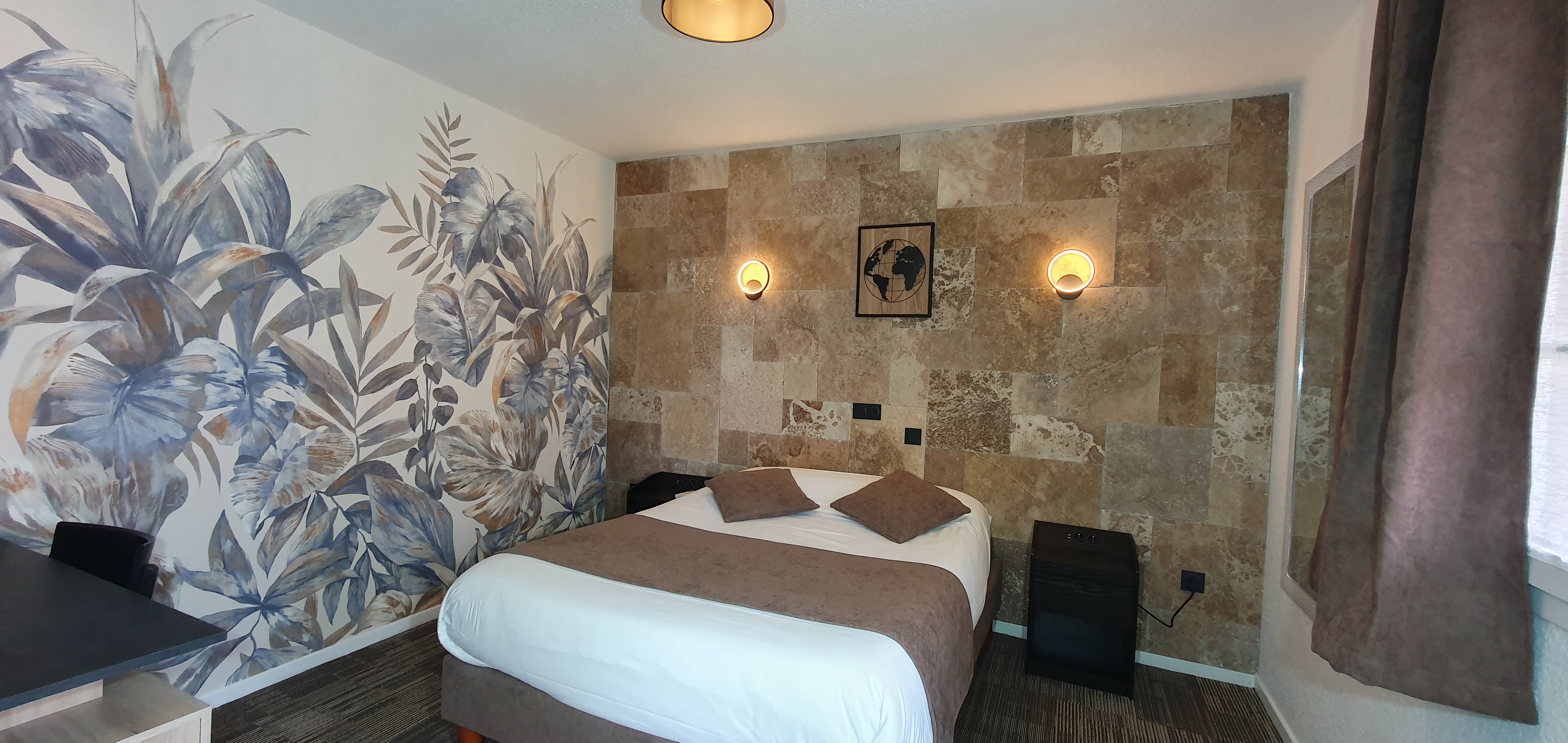 Chambre du Moulin - Standard — Confort et spa à Ain à Meillonnas — vue intérieure