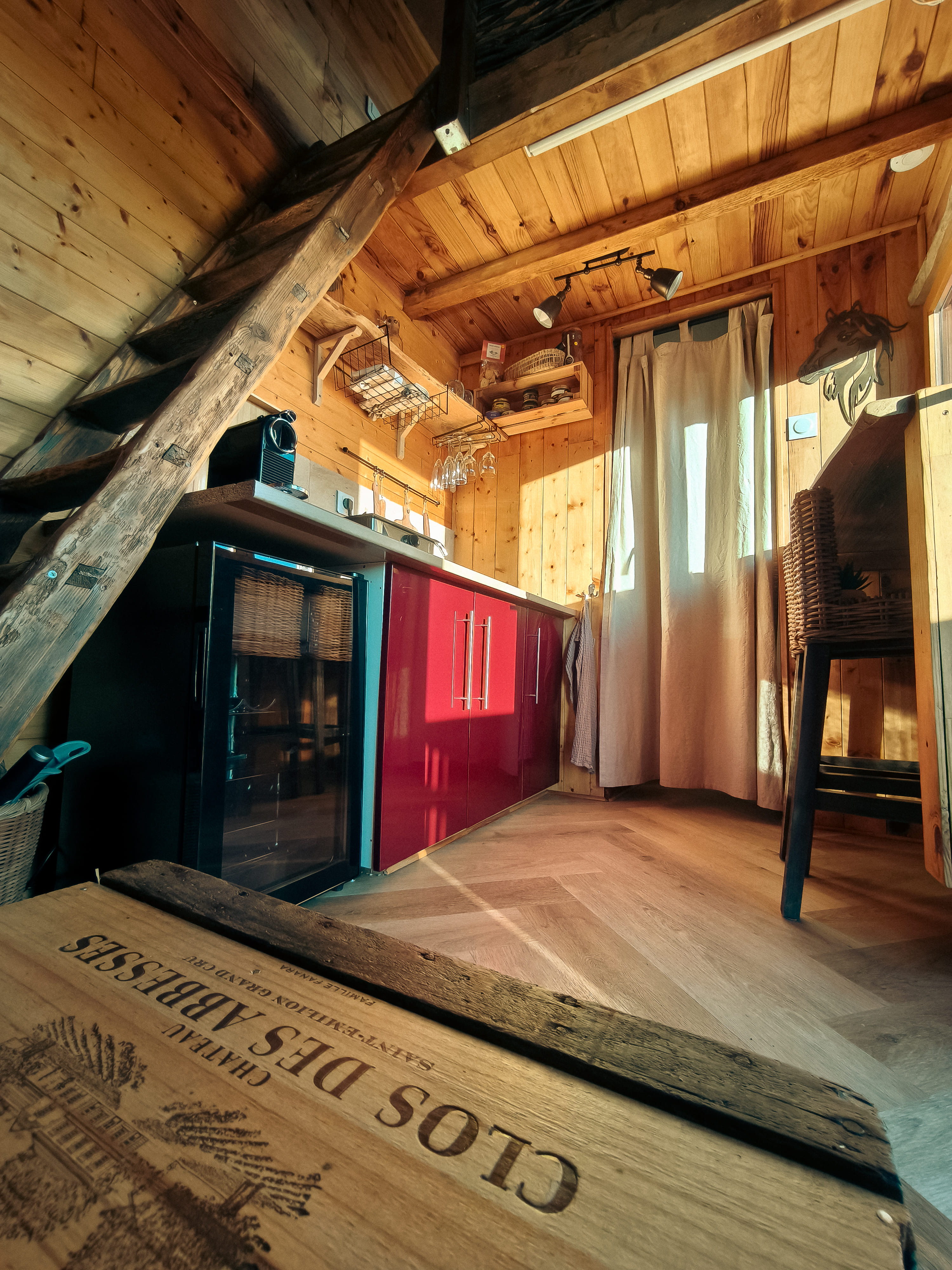 La Tiny Girondine — Tiny House avec spa à Gironde à Bordeaux — vue depuis la terrasse