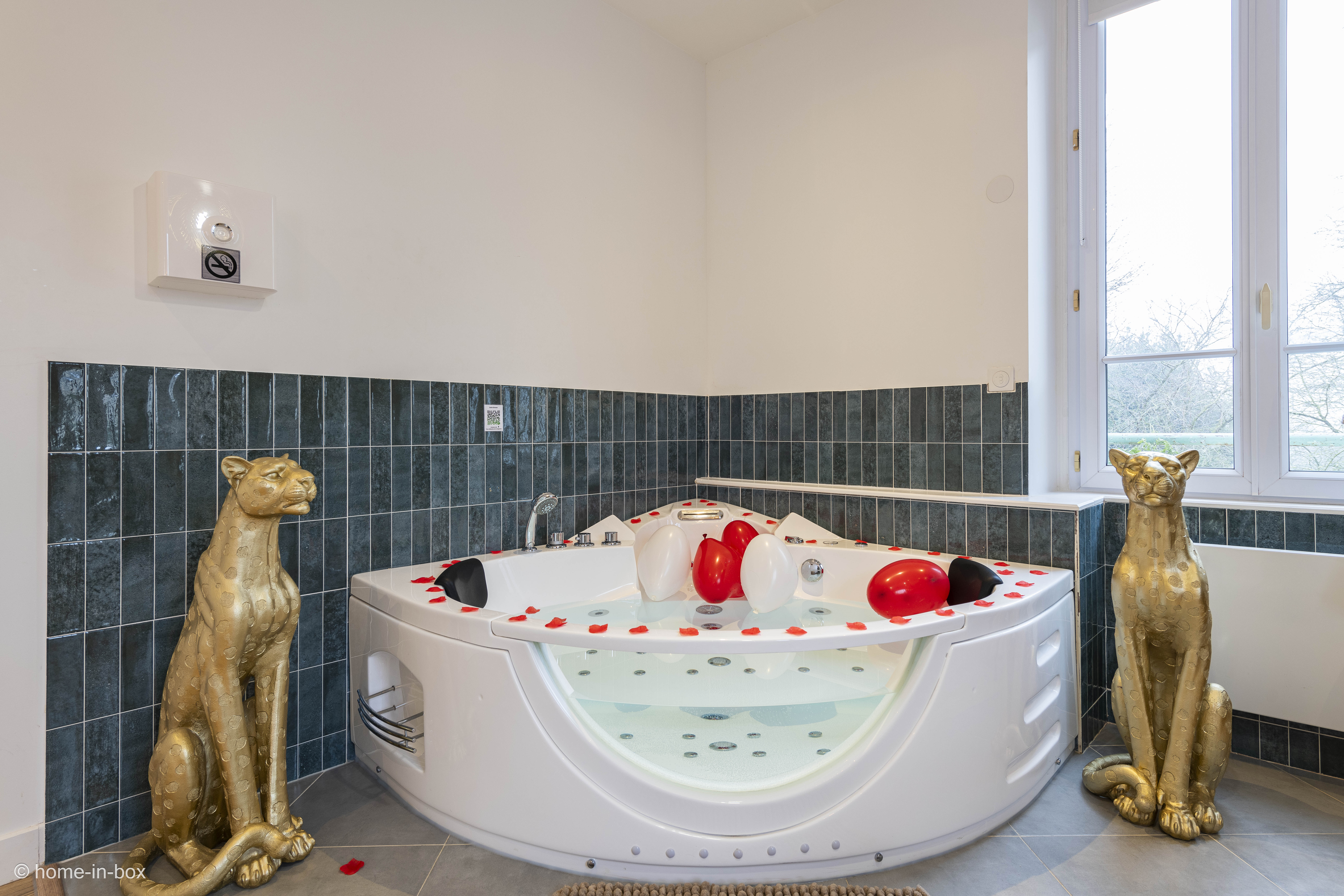 Suite Savane — Hébergement avec Jacuzzi à Seine-et-Marne à Serris — salle de bain