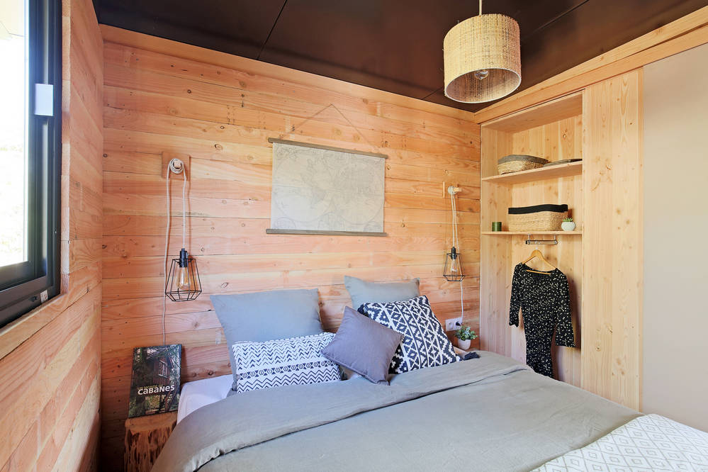 Chalet Victoria Verdon — Chalet avec spa à Alpes-de-Haute-Provence à Redortiers — chambre