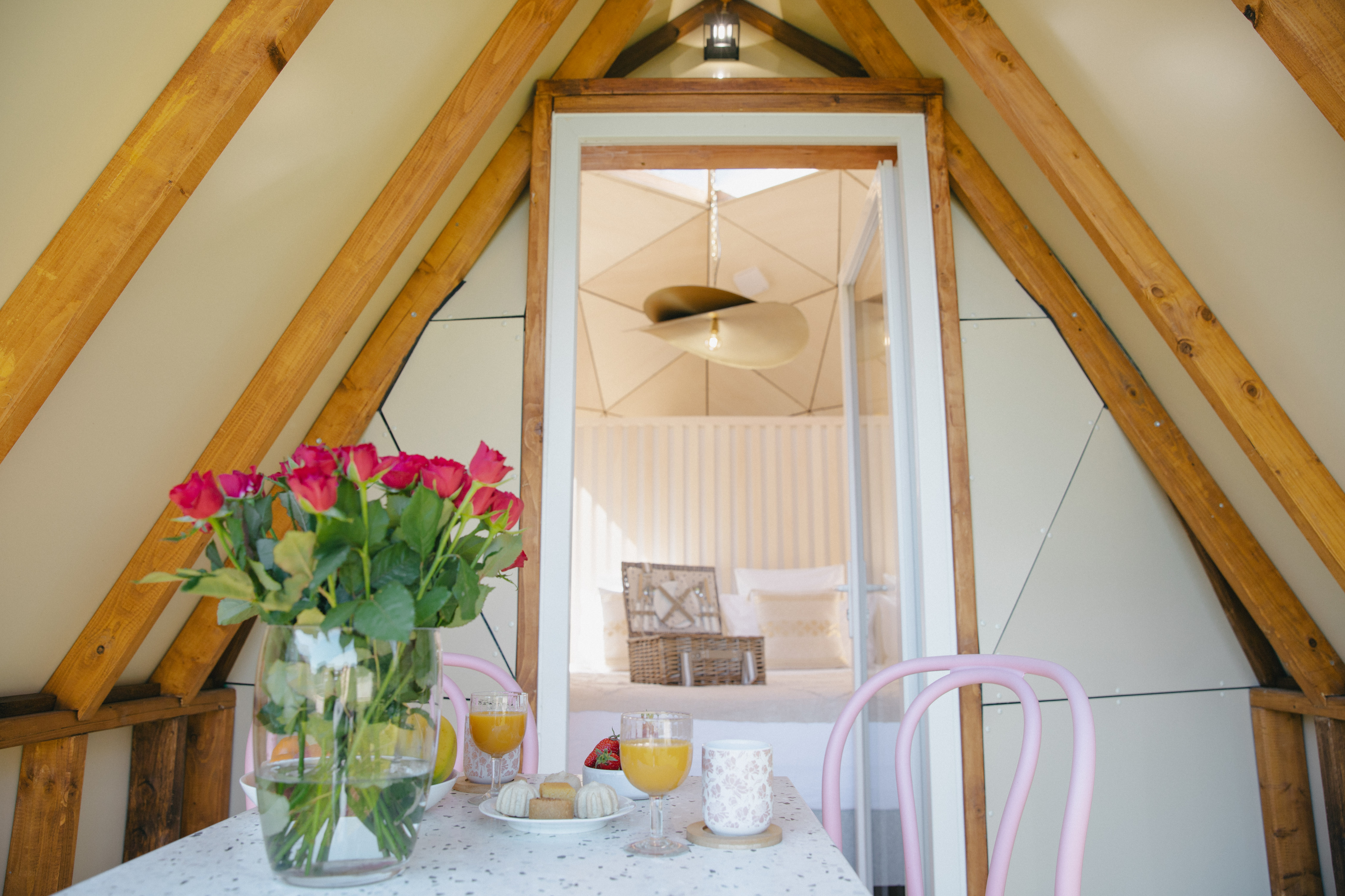 Ecolodge - Dôme en bois avec piscine à Hérault à Béziers — chambre
