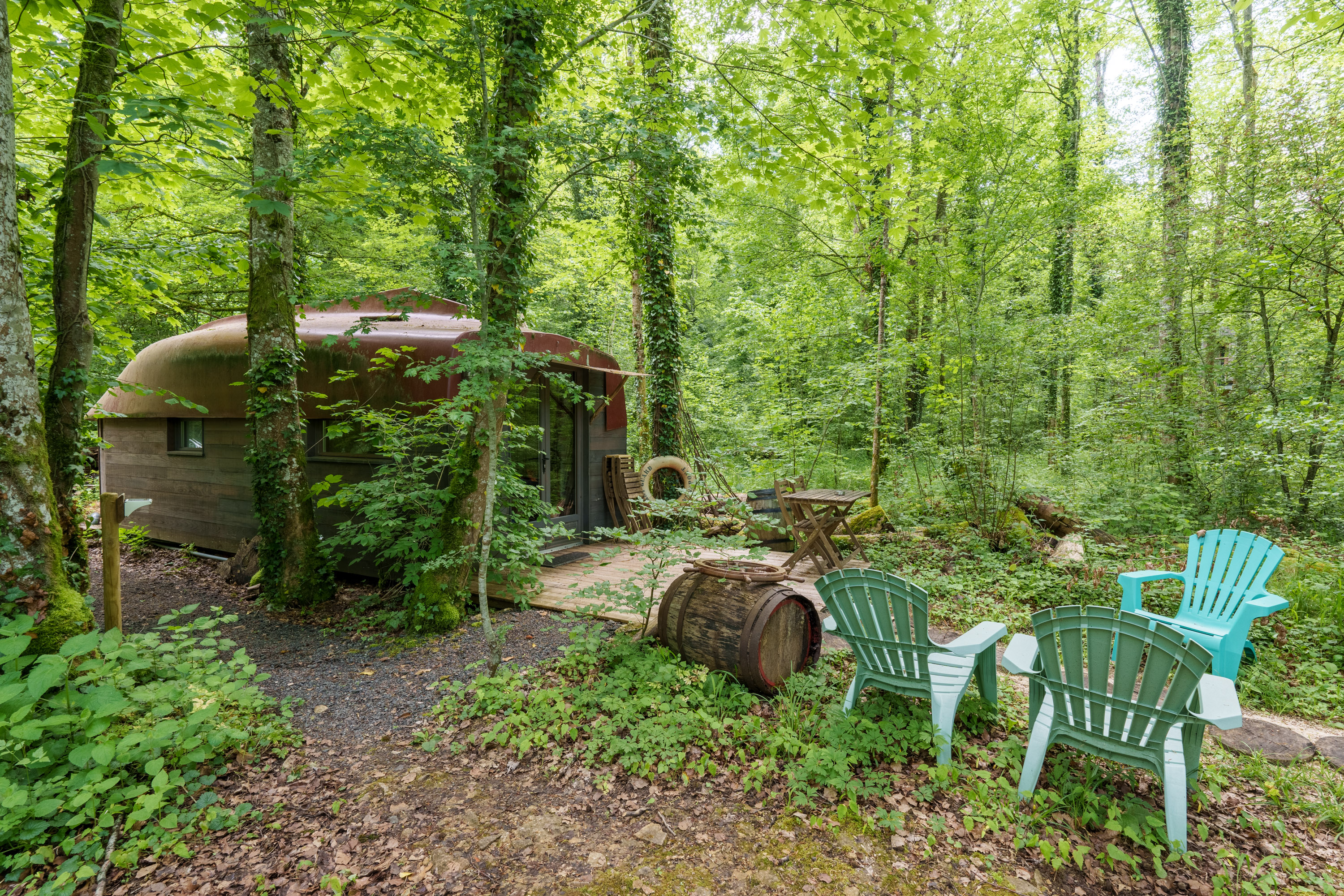 Cabane Navis — Hébergement insolite avec spa à Haute-Marne à Narcy — vue intérieure