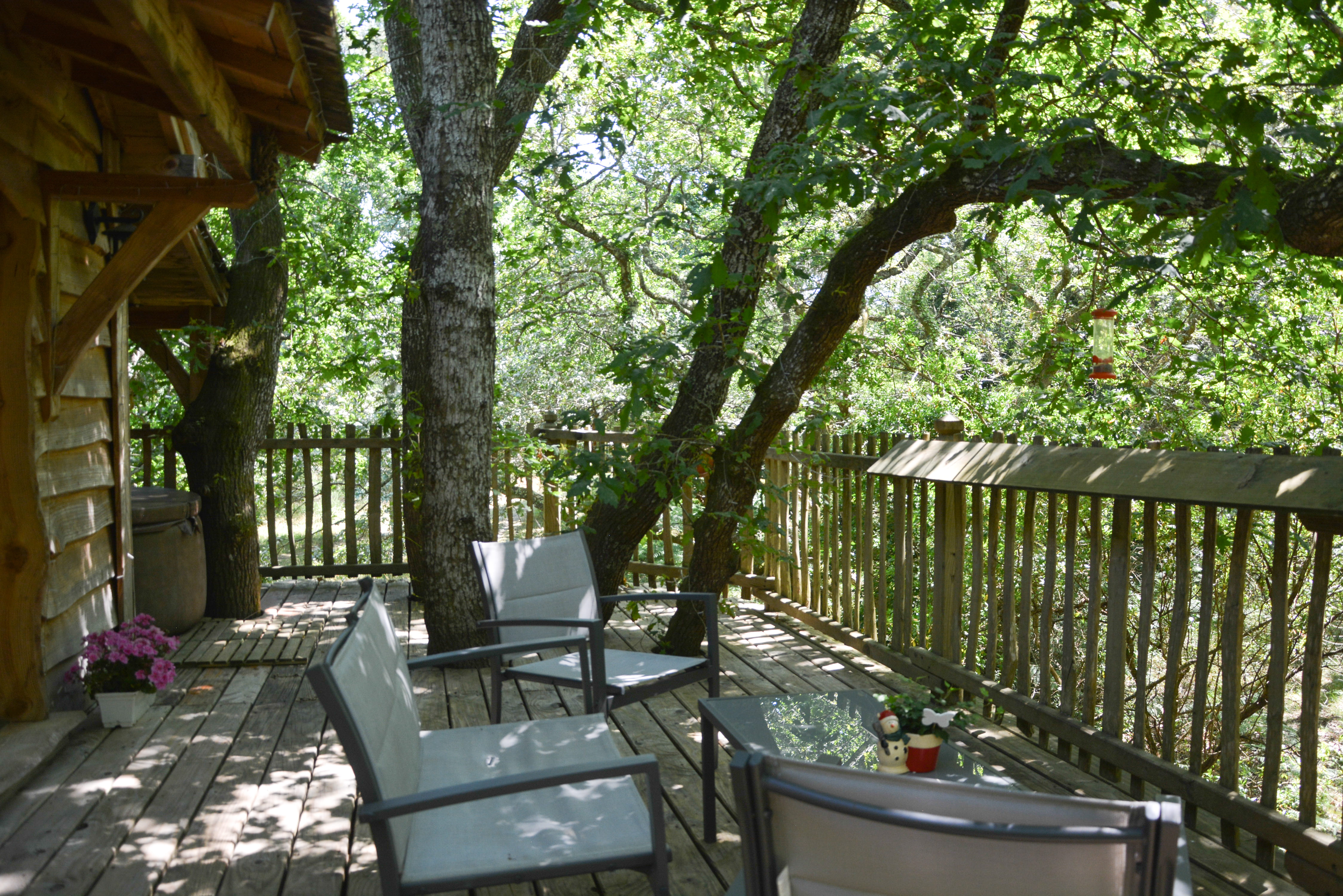 La Cabane Perchée d'Hossegor — Cabane dans les arbres à 4m de hauteur dans les Landes à Hossegor — chambre