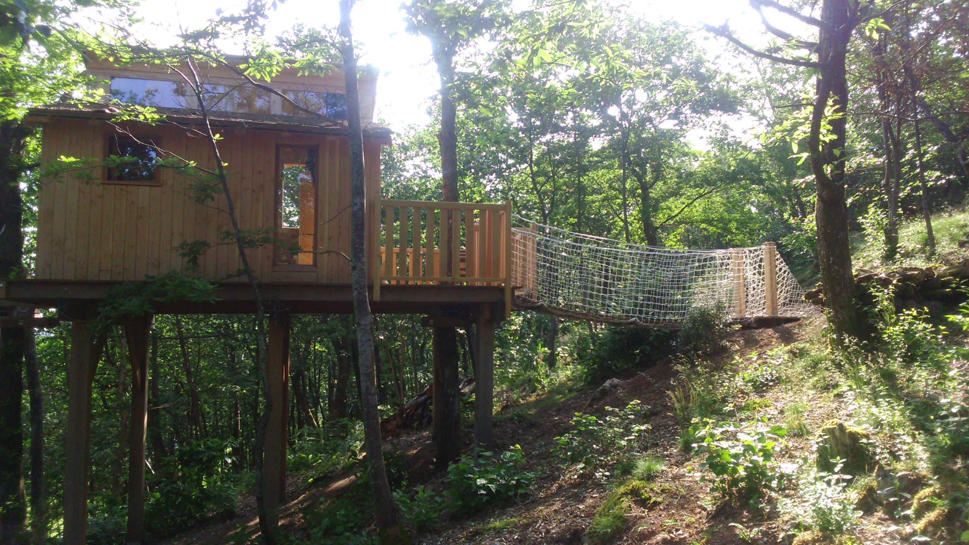 Clair de Lune : une cabane dans les arbres pour une nuit étoilée à Quincié En Beaujolais — cuisine