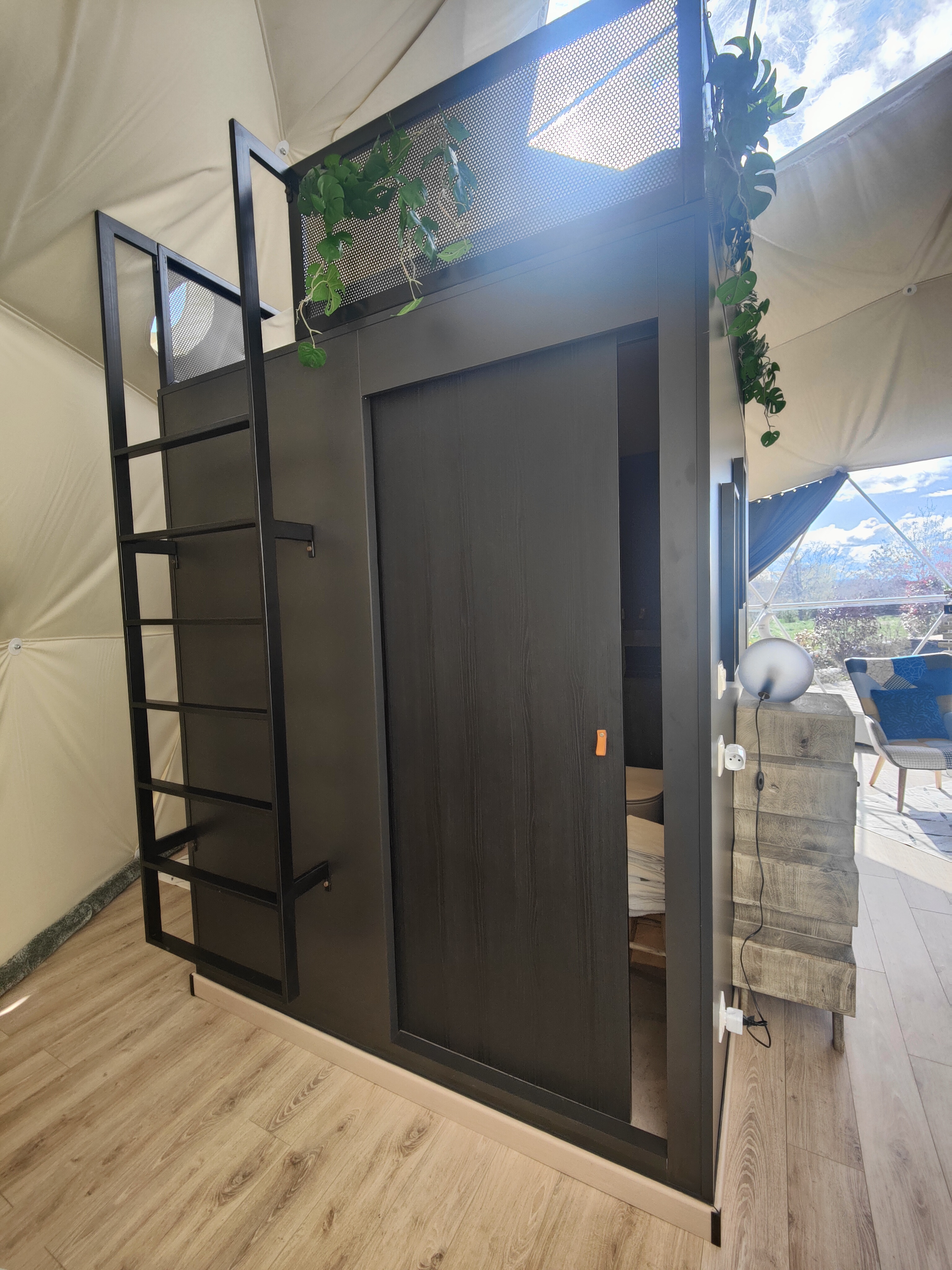 Dôme Alpag'House — Dôme avec spa à Lot-et-Garonne à Agen — vue depuis la terrasse
