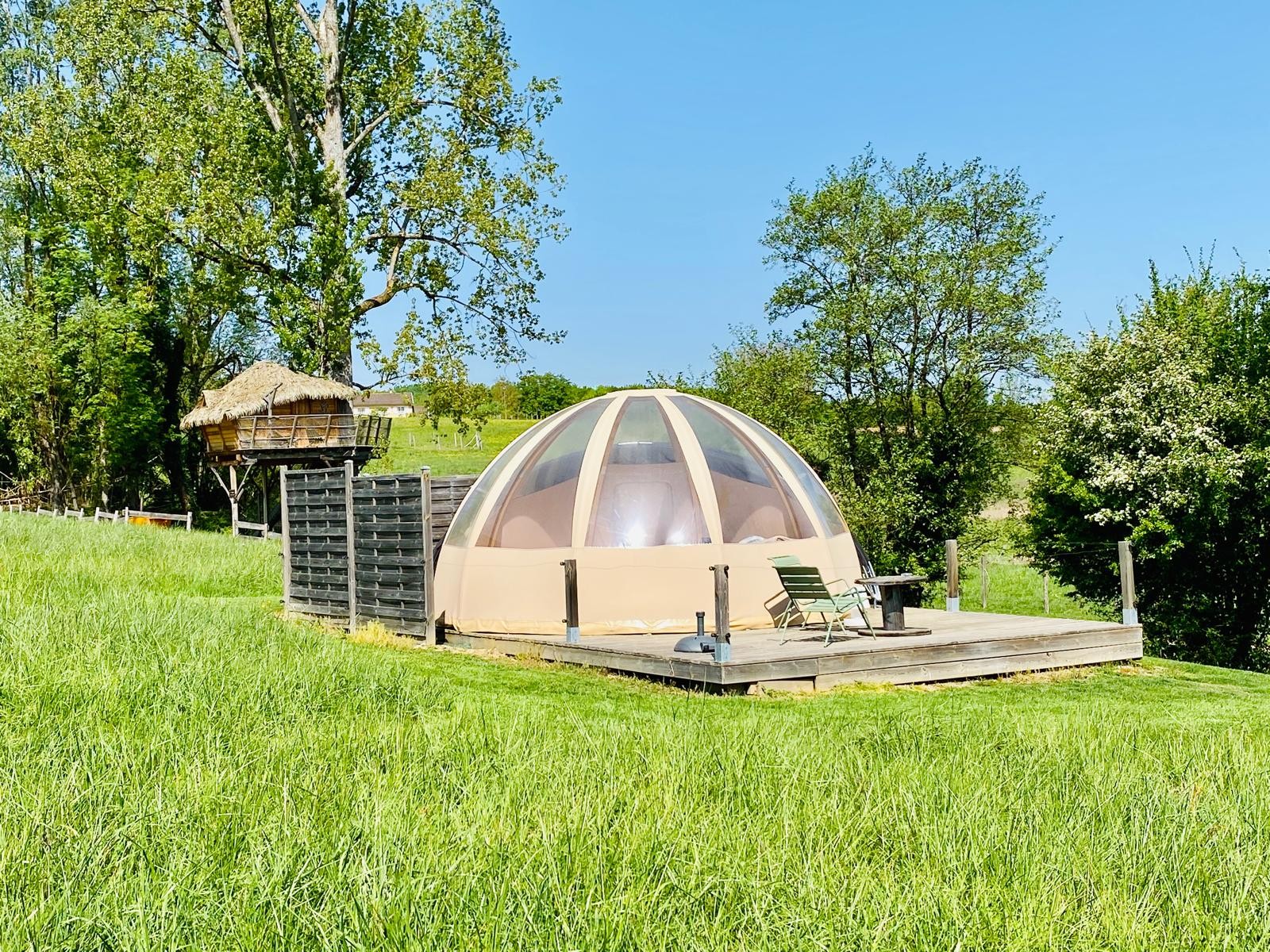 Les Bulles du Domaine de Suzel — Bulle avec spa à Échirolles (Isère) à Échirolles — vue intérieure