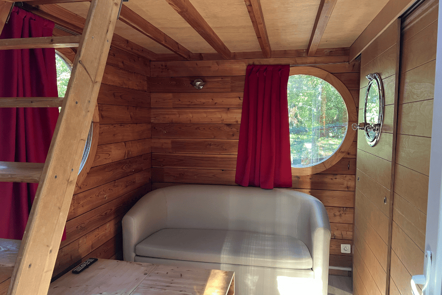 Carré d'étoile — Tiny House avec spa à Dienné (Vienne) à Dienné — vue intérieure