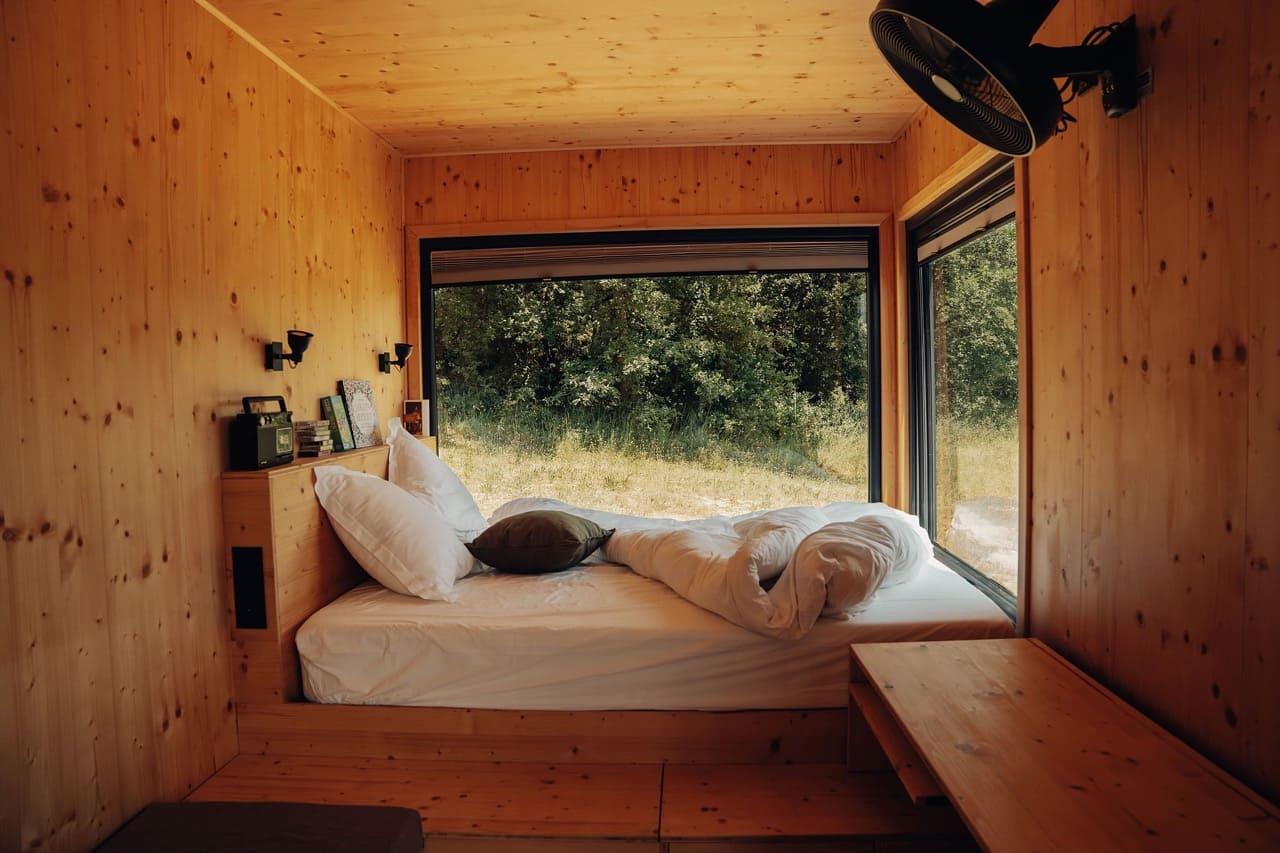 Parcel Tiny House — Séjour au cœur des vignes en Loire à Saint-Étienne — espace de vie
