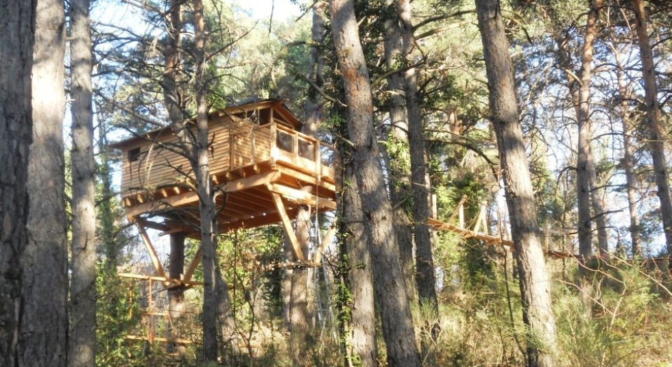 Photo 4/9 — Cabane « La Cabane de Camille : une expérience suspendue dans les arbres » à Beynes Provence-Alpes-Côte d'Azur