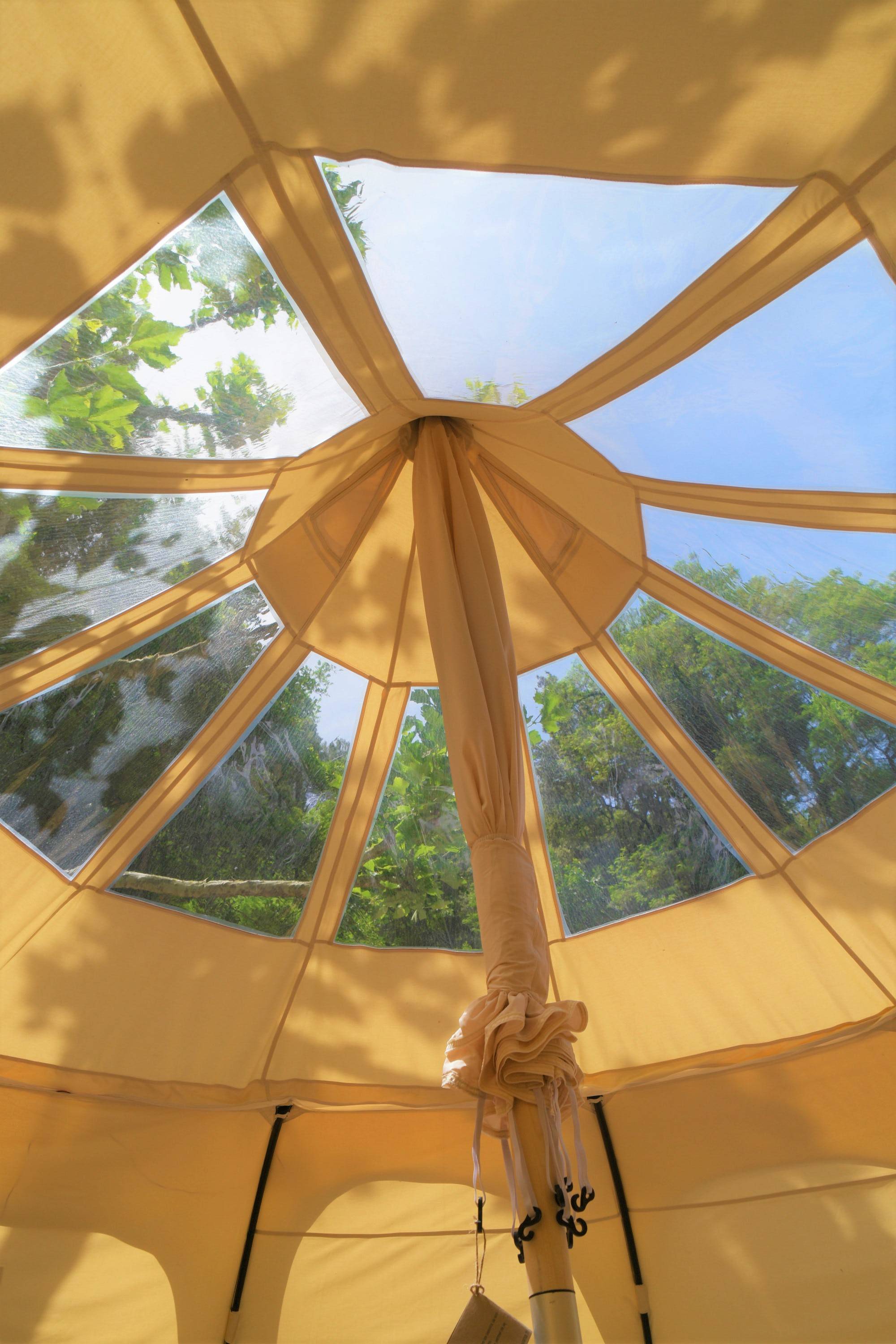 Tente châtaigne étoilée : une nuit sous les étoiles en Occitanie à Peyremale — cuisine