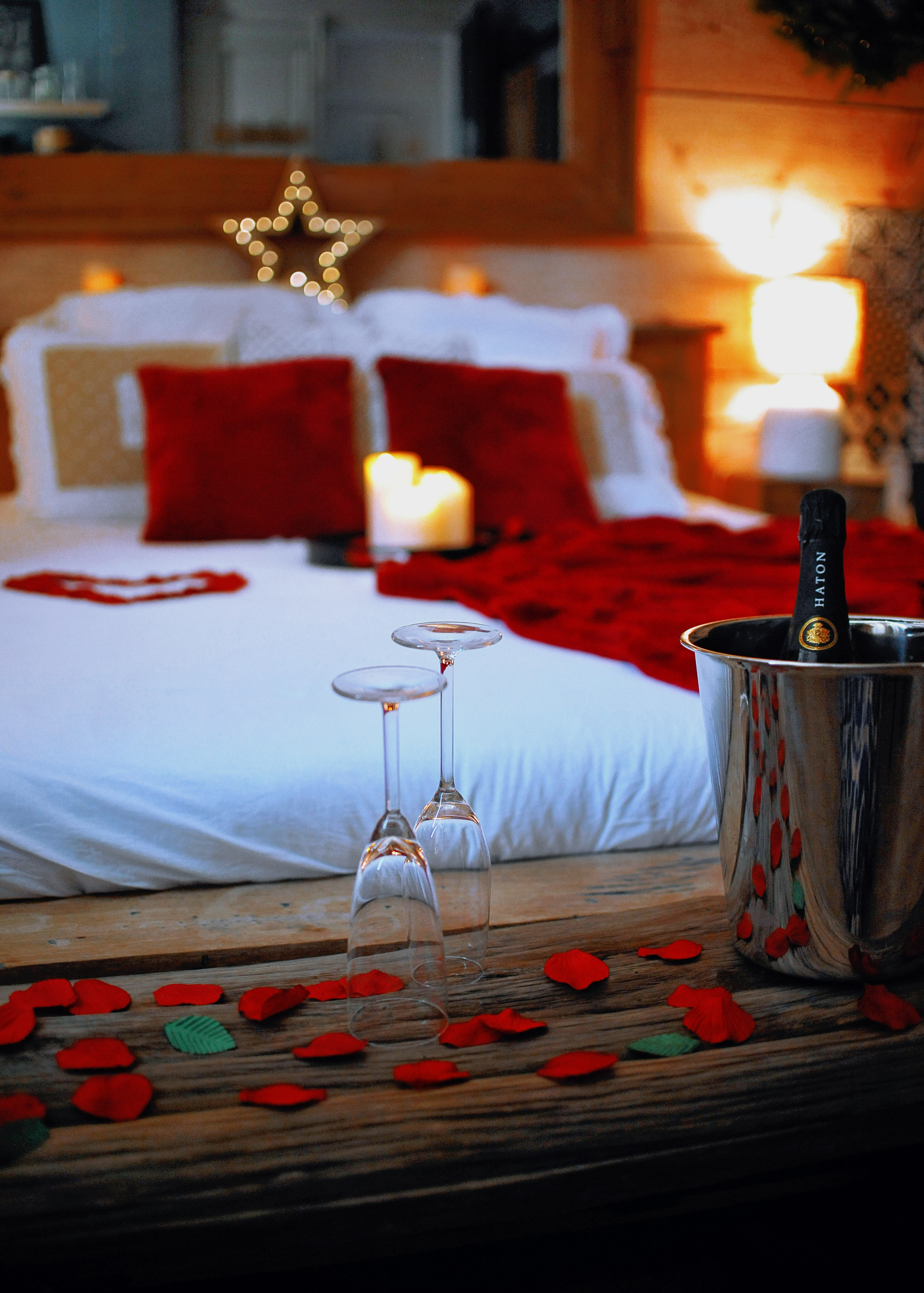 Chalet romantique — Maison insolite avec spa à Évreux à Évreux — chambre