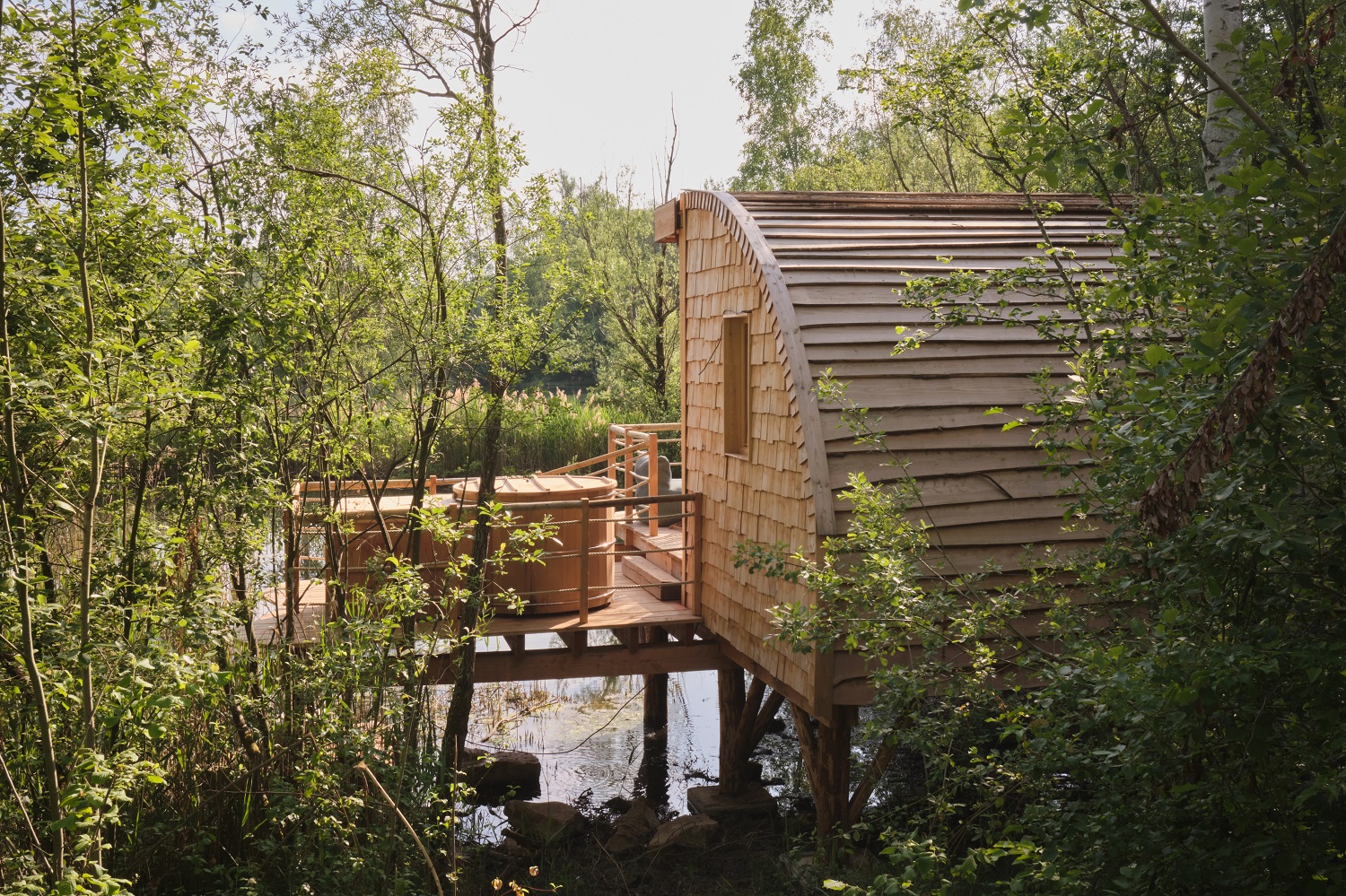 Cabane Spa Halte Sauvage : une immersion en Picardie à St-Léger-Aux-Bois — chambre