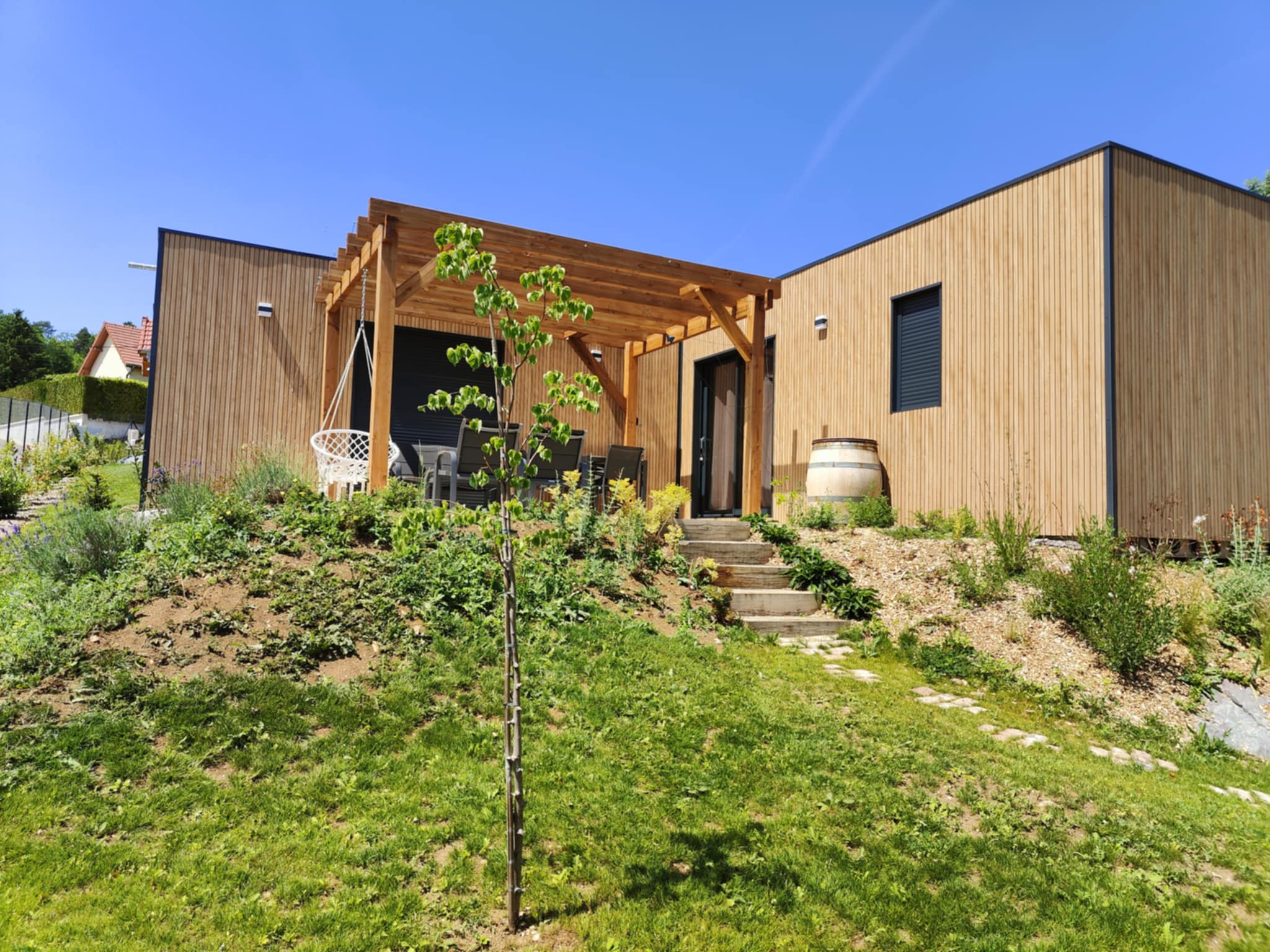 Ecolodge Le Pinot Gris — Séjour relaxant avec spa à Aube à Dolancourt — vue intérieure