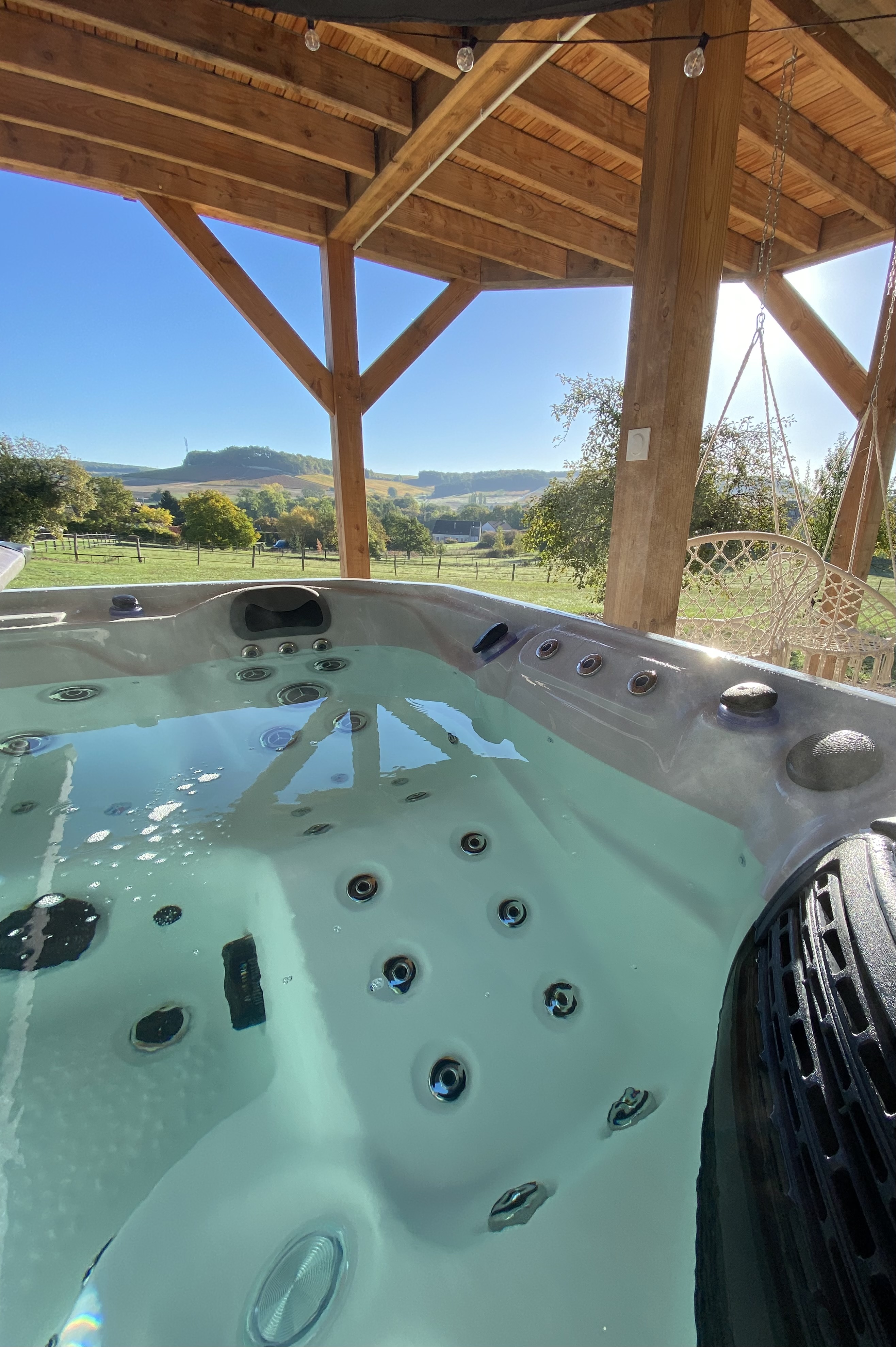 Nuit féerique en Champagne & Spa : Dôme enchanteur à Meurville — espace de vie