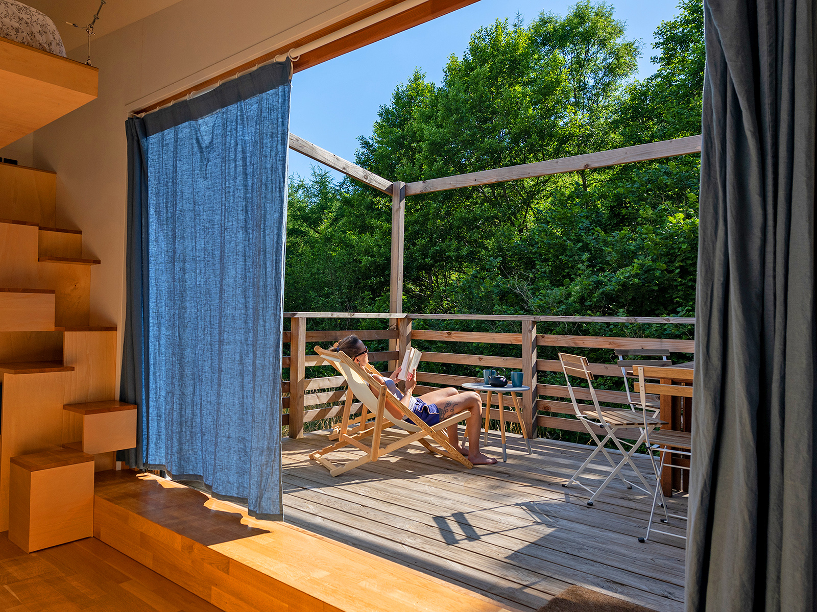 Tiny house Cascade — Évasion avec spa à 2 pas de la rivière dans le Gard à Alès — salle de bain