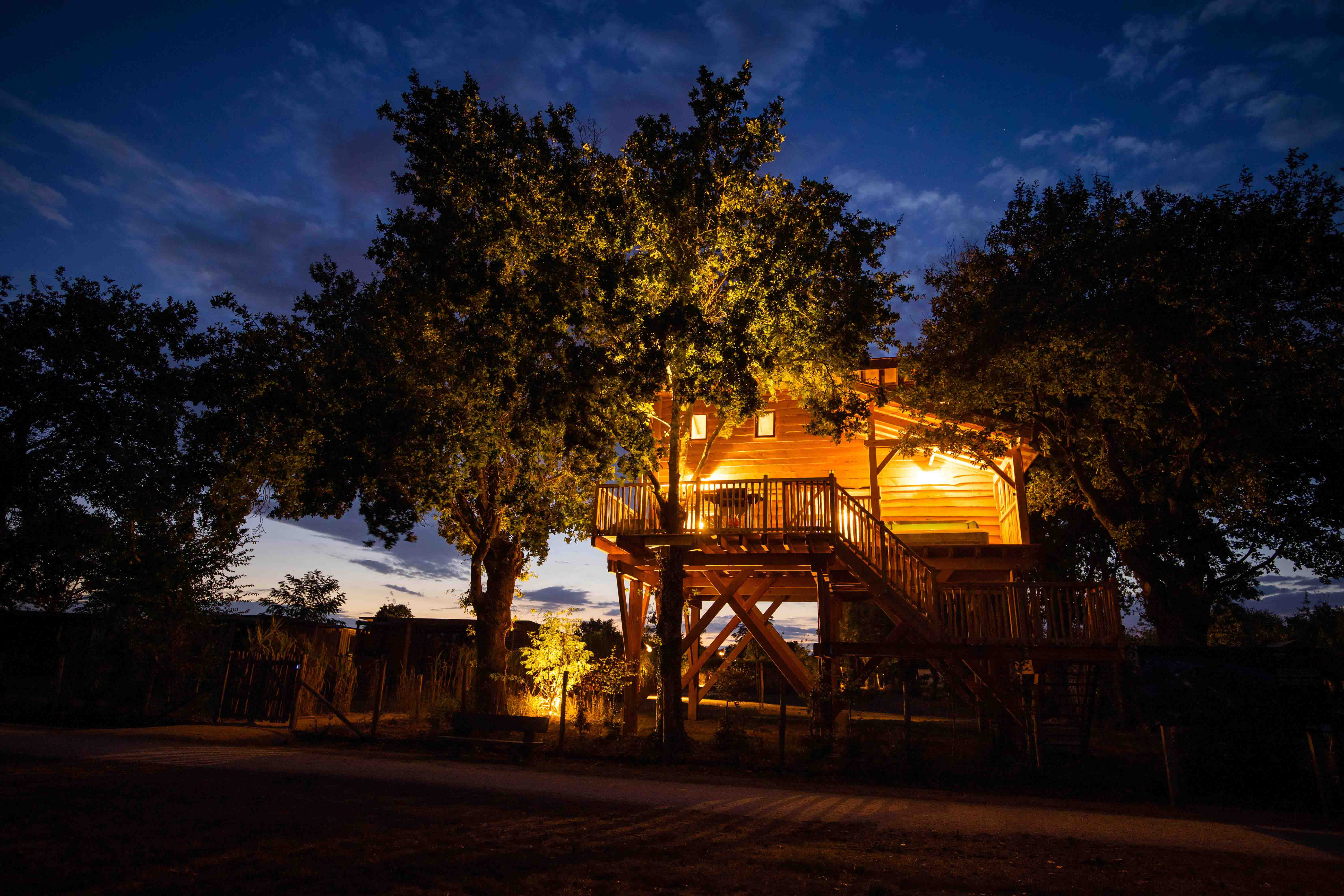 Cabane Spa dans les arbres — Séjour détente à 4m en Vendée