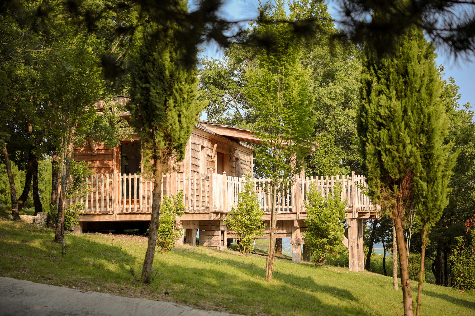 Cabane Spa des Daims : une évasion suspendue en Aquitaine à Clairac — vue intérieure