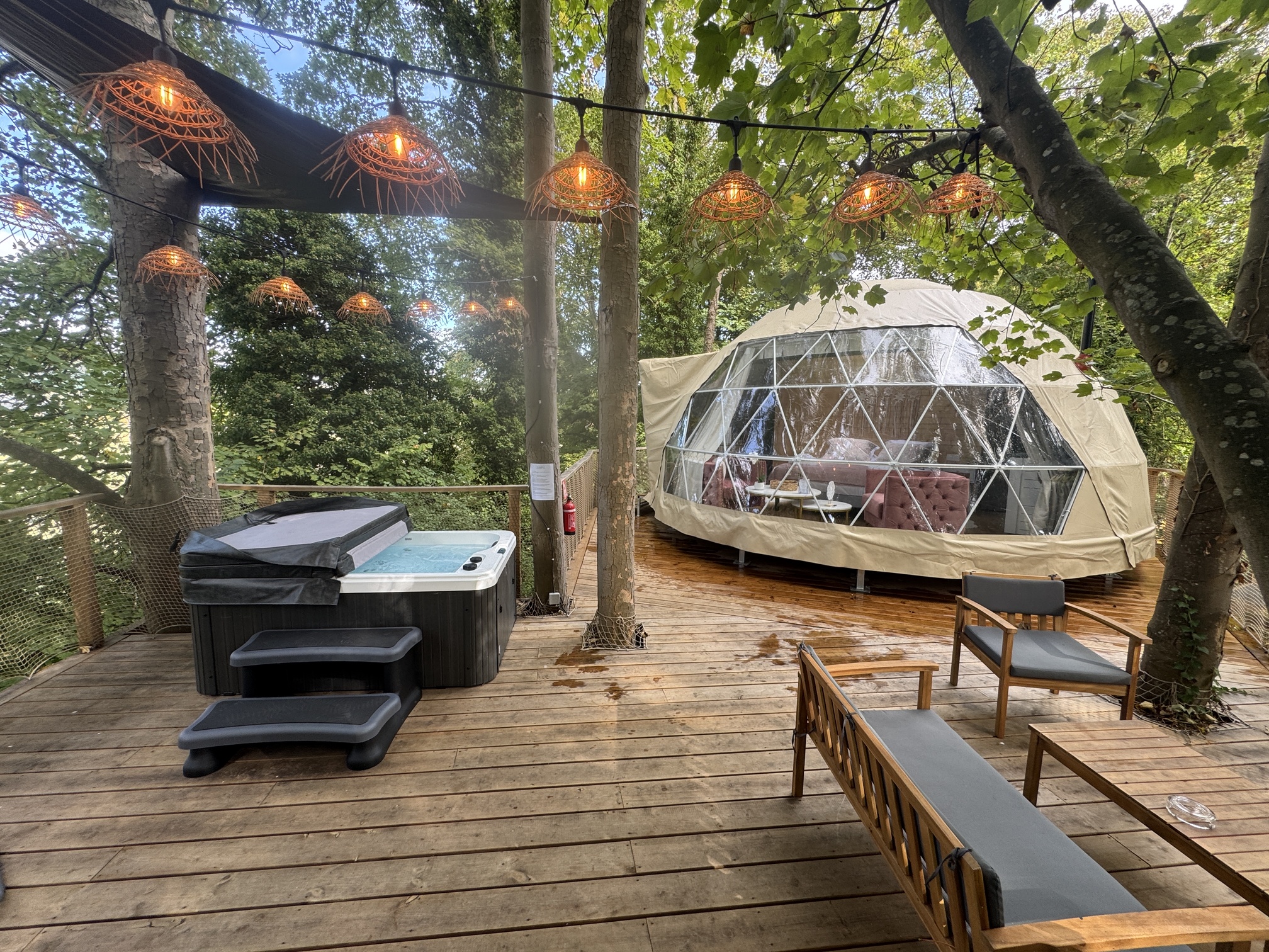 Bulle Perchée Étoile Filante & Spa