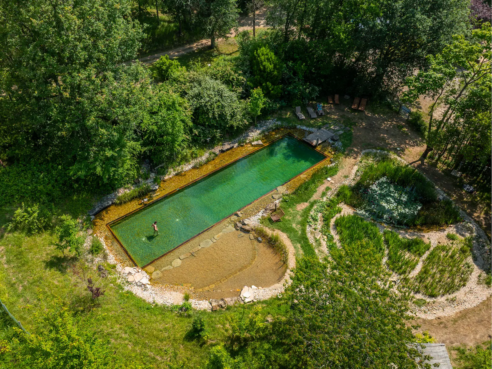 Bamburi — Tente lodge avec spa à Tarn-et-Garonne à Varen — vue depuis la terrasse