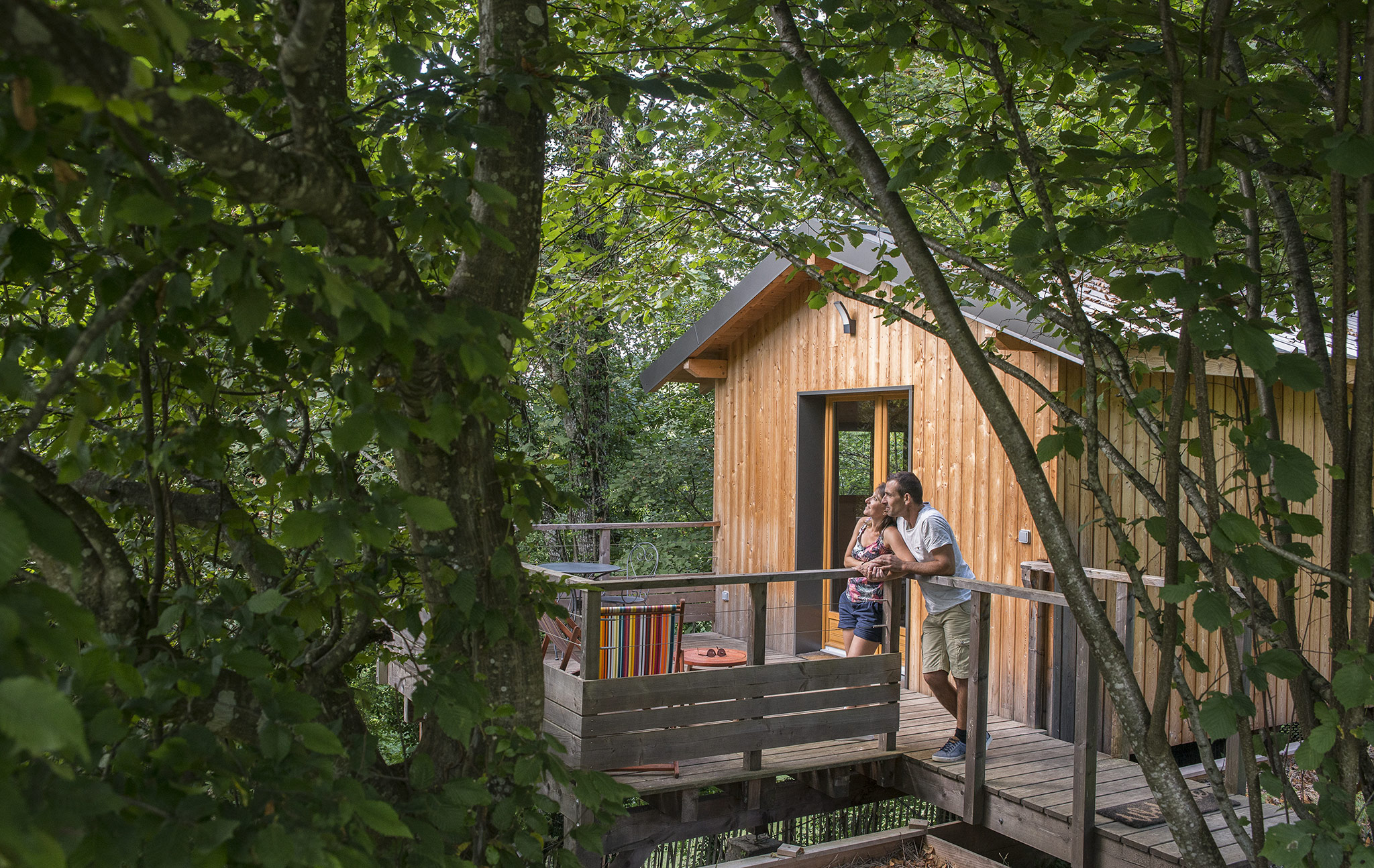 La Cabane aux Rêves Spa — Cabane sur pilotis avec jacuzzi en Savoie