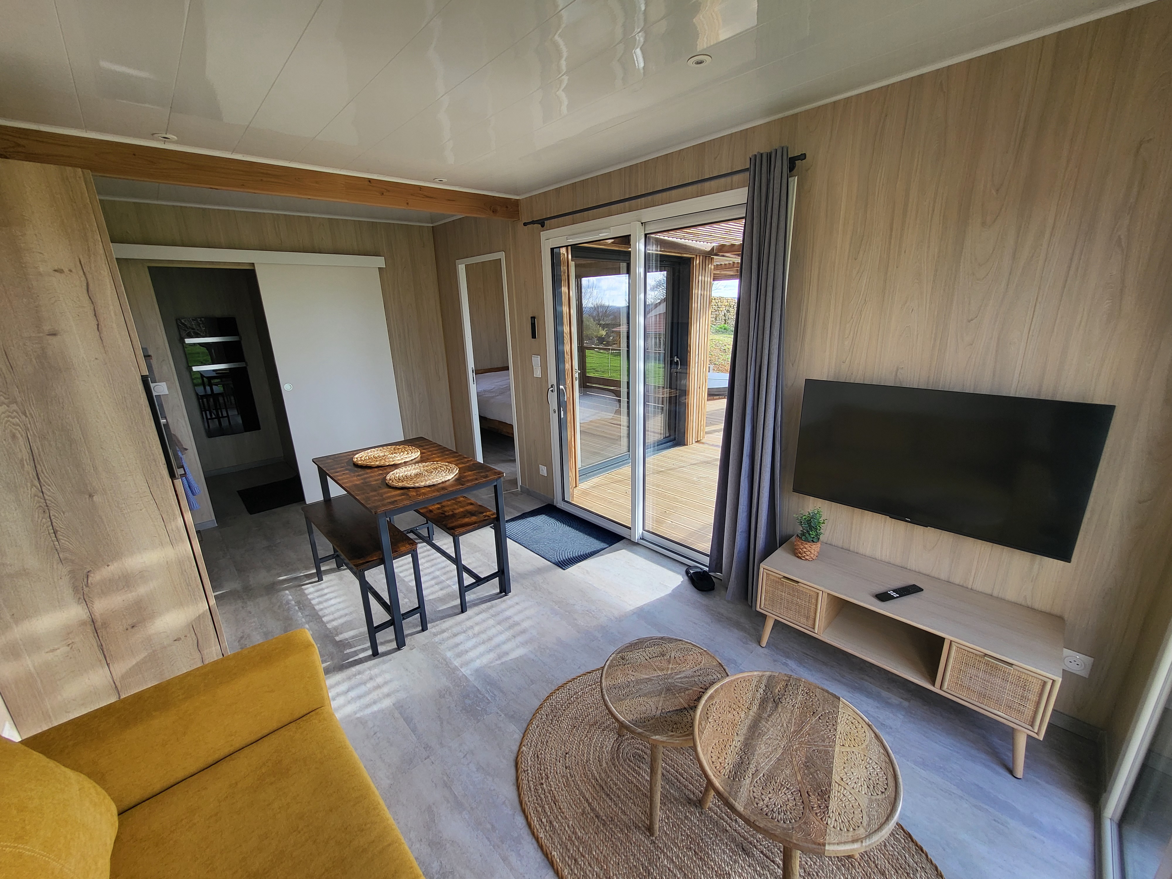 La Cabane des folies — Cabane avec spa à Montmédy à Montmédy — vue depuis la terrasse