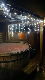 La Cabane Spa du Charme : un cocon enchanteur en Aquitaine à Saint Cybranet — salle de bain