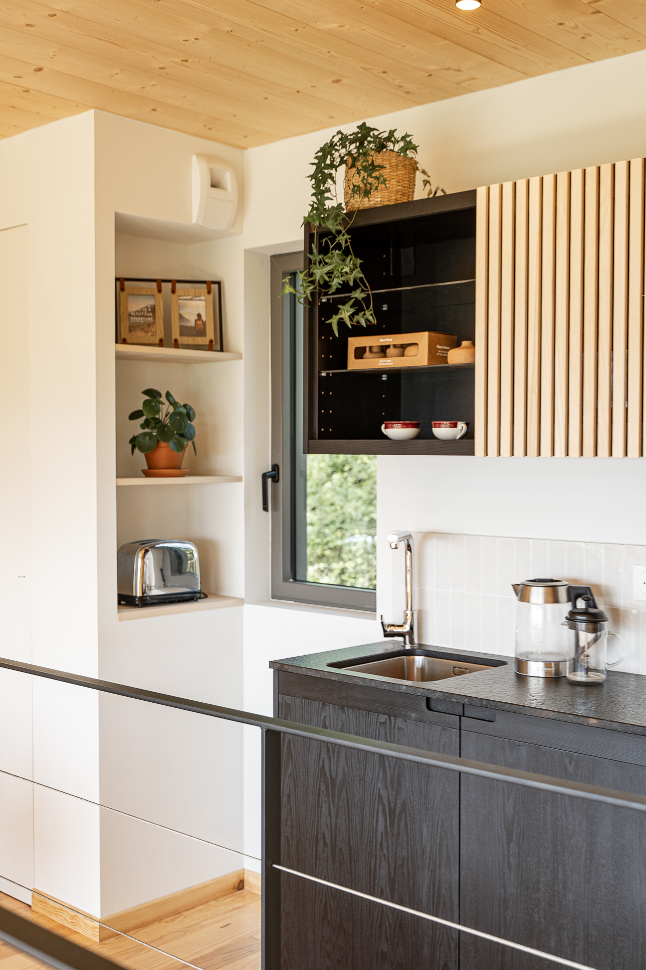 La Palombière 1 : une cabane dans les arbres avec spa en Aquitaine à Laparade — vue depuis la terrasse