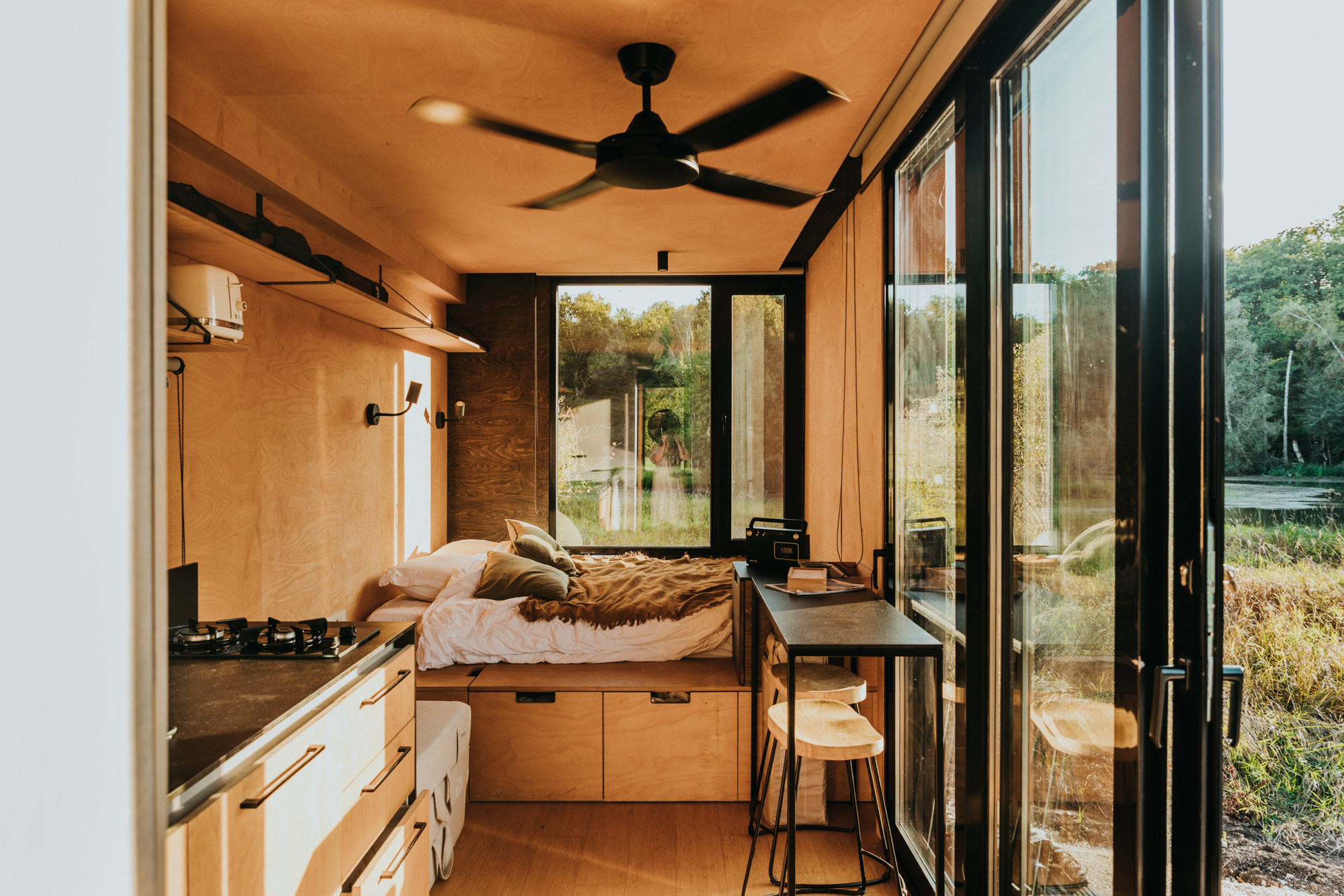 Parcel Tiny House — Escapade bien-être à Tarn-et-Garonne à Montauban — vue intérieure