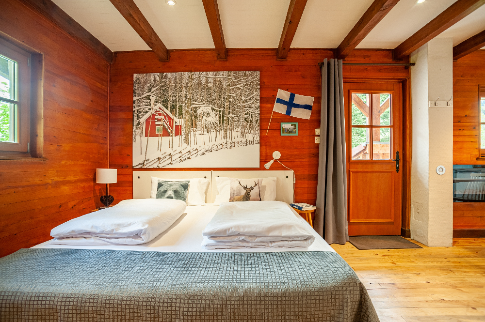 Chalet Spa Scandinave : une évasion en pleine nature à Goldbach-Altenbach — chambre