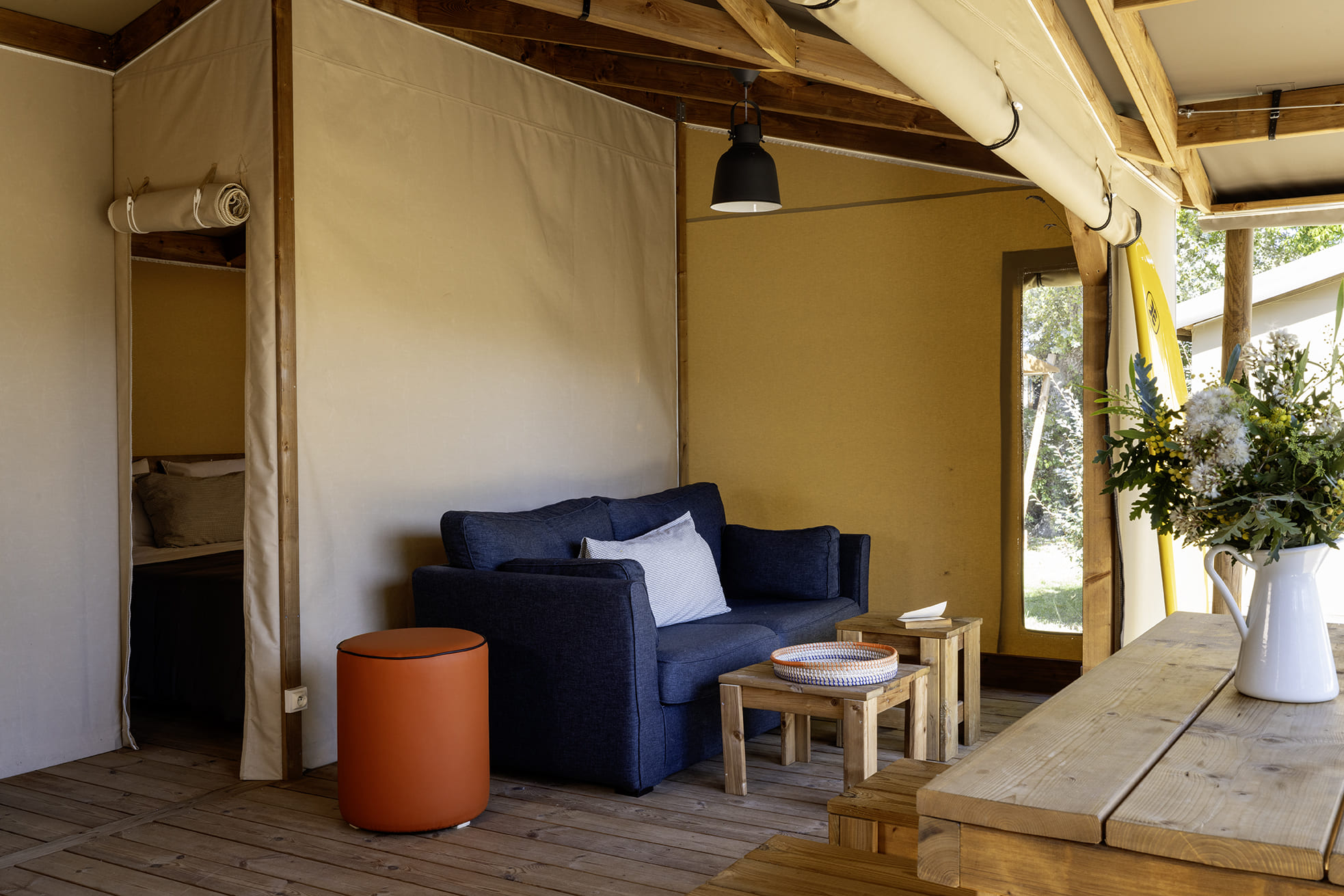 Cabane Cotton 2 chbres — Séjour nature avec spa à La Davière Plage à La Roche-sur-Yon — cuisine