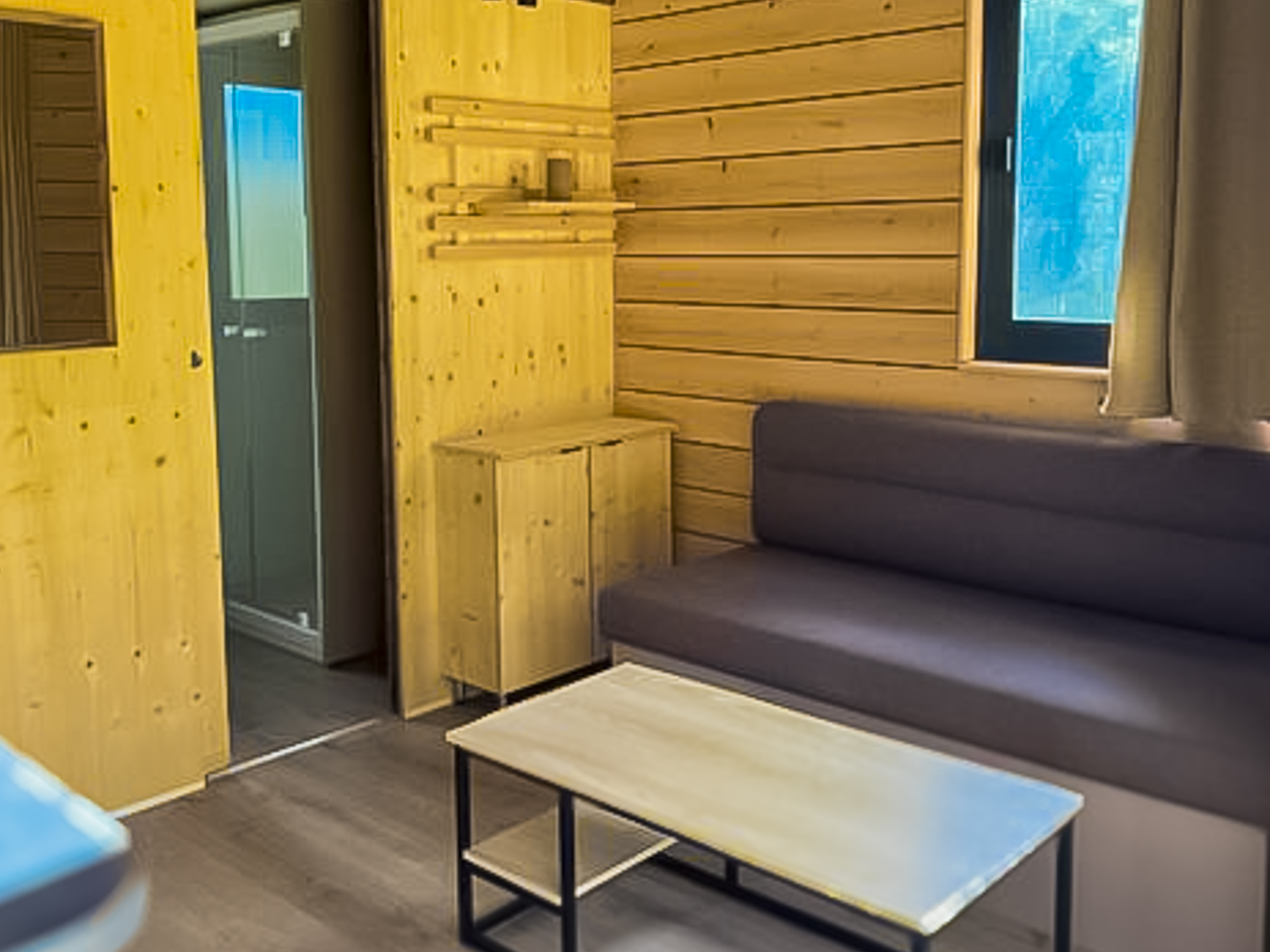 Chalet crémant & Sauna — Cabane avec Bain nordique à Côte-d'Or à Moloy — vue depuis la terrasse