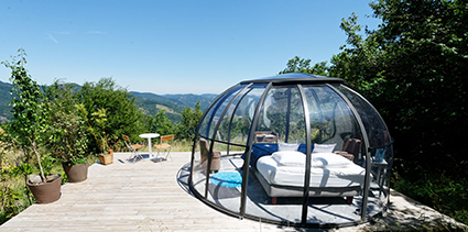 Dôme Céleste : une expérience immersive au cœur des cimes à Jaunac — cuisine