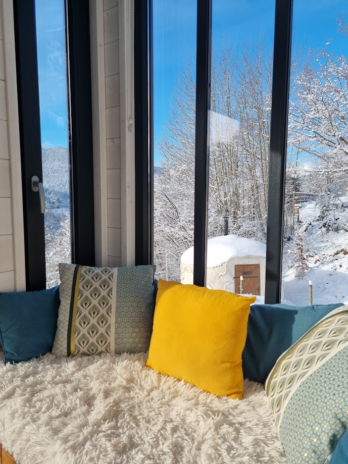 La Chrysalide — Tiny House avec vue panoramique à Vosges à Sapois — cuisine