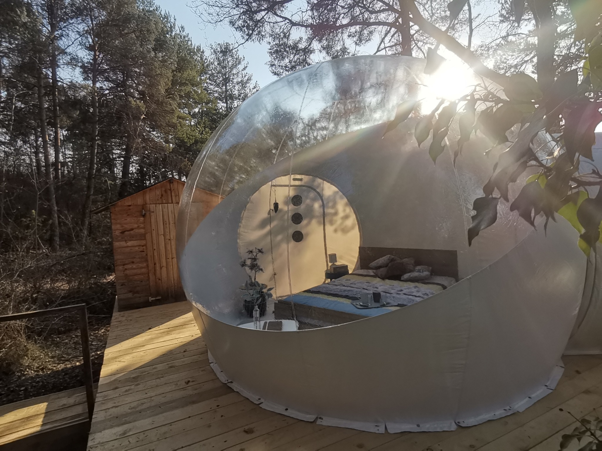 Bubble Dream : une bulle d'évasion en Provence à Beynes — vue intérieure