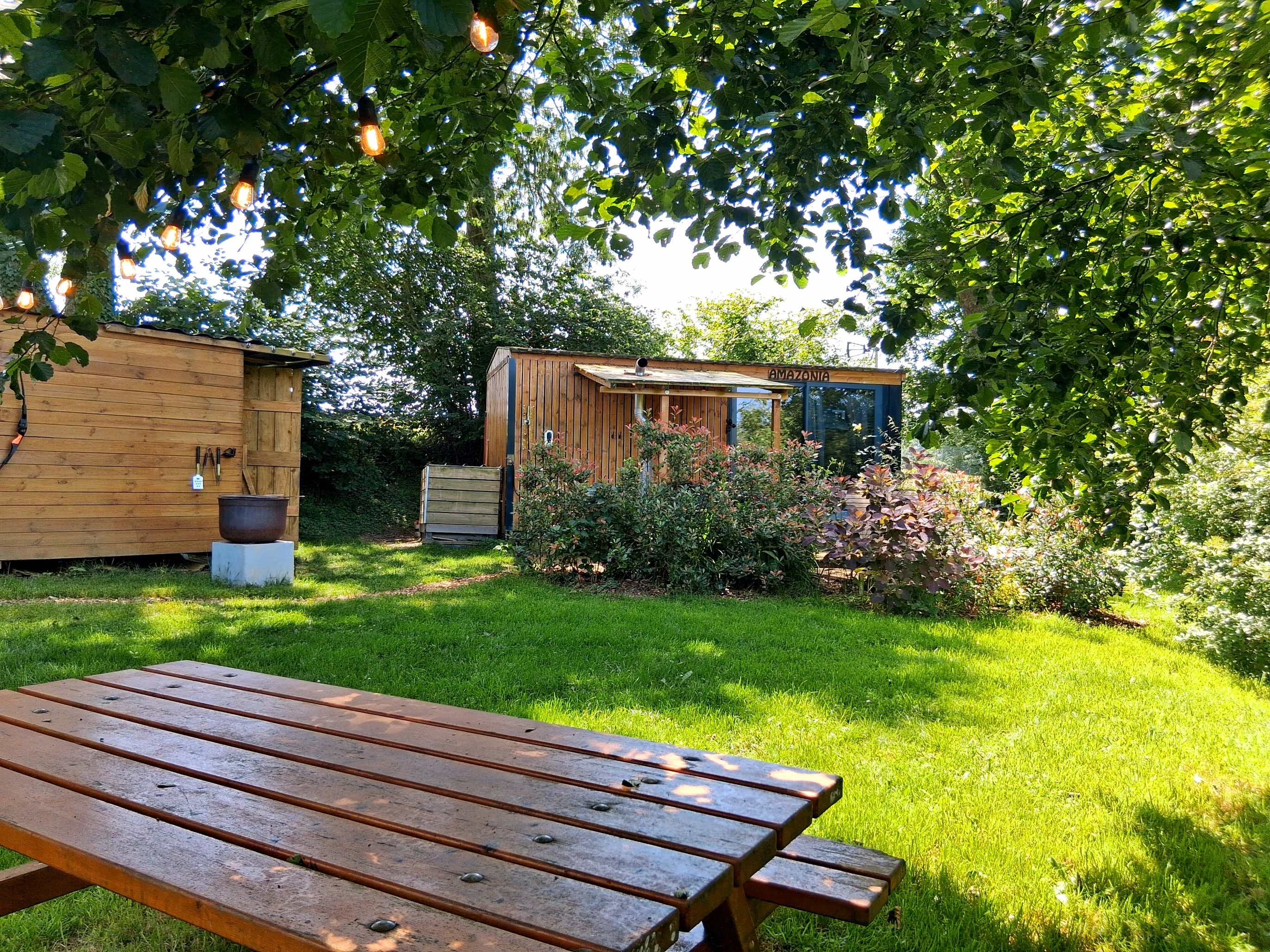 Gîte Spa Amazonia — Tiny House avec spa à Calvados à Caen — vue intérieure