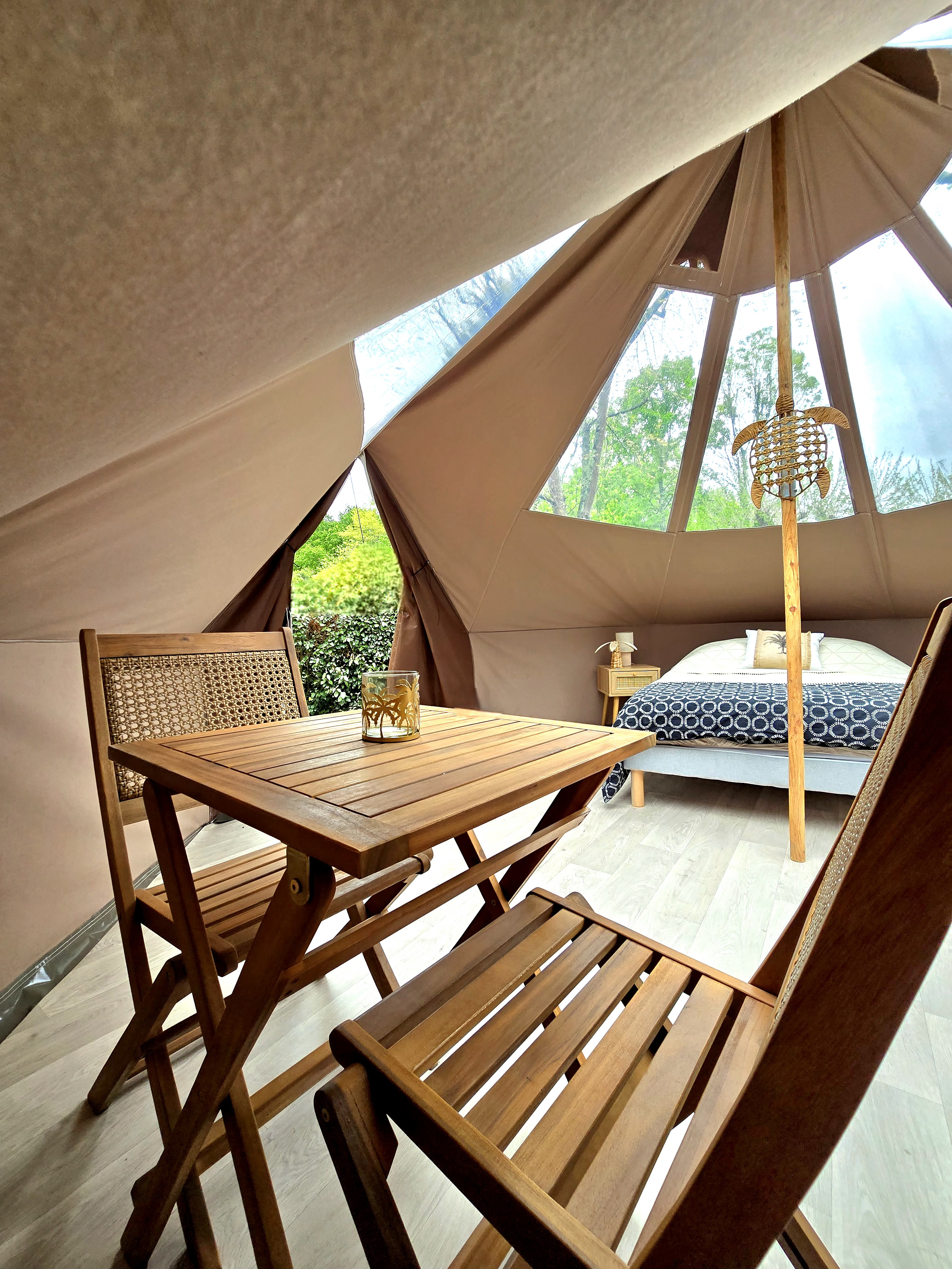 Tipi Orion — Nuit étoilée à 2 dans les Landes à Mont-de-Marsan — espace de vie