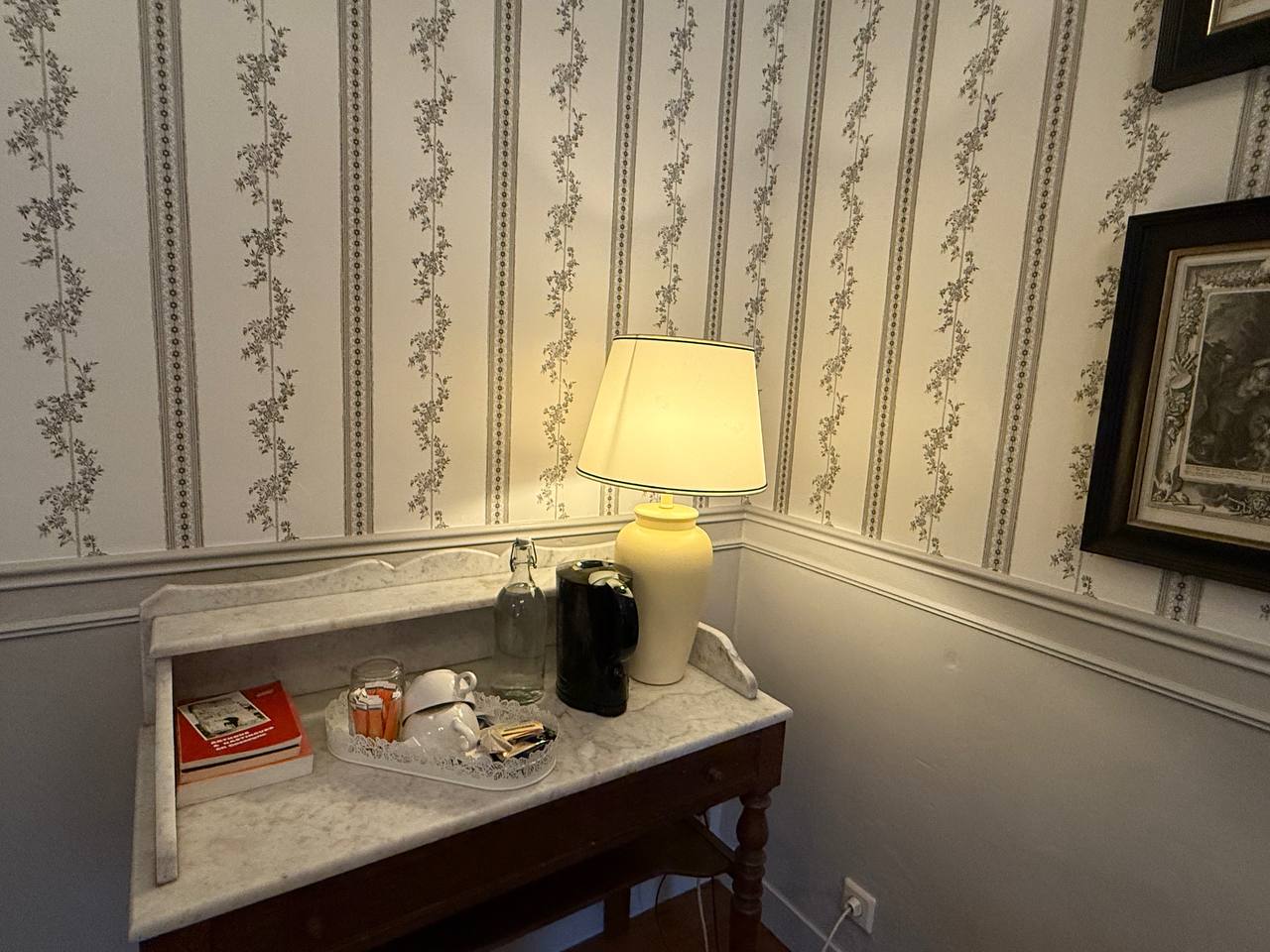 Chambre du Pèlerin — Chambre à thème avec spa à Landes à Geloux — vue depuis la terrasse