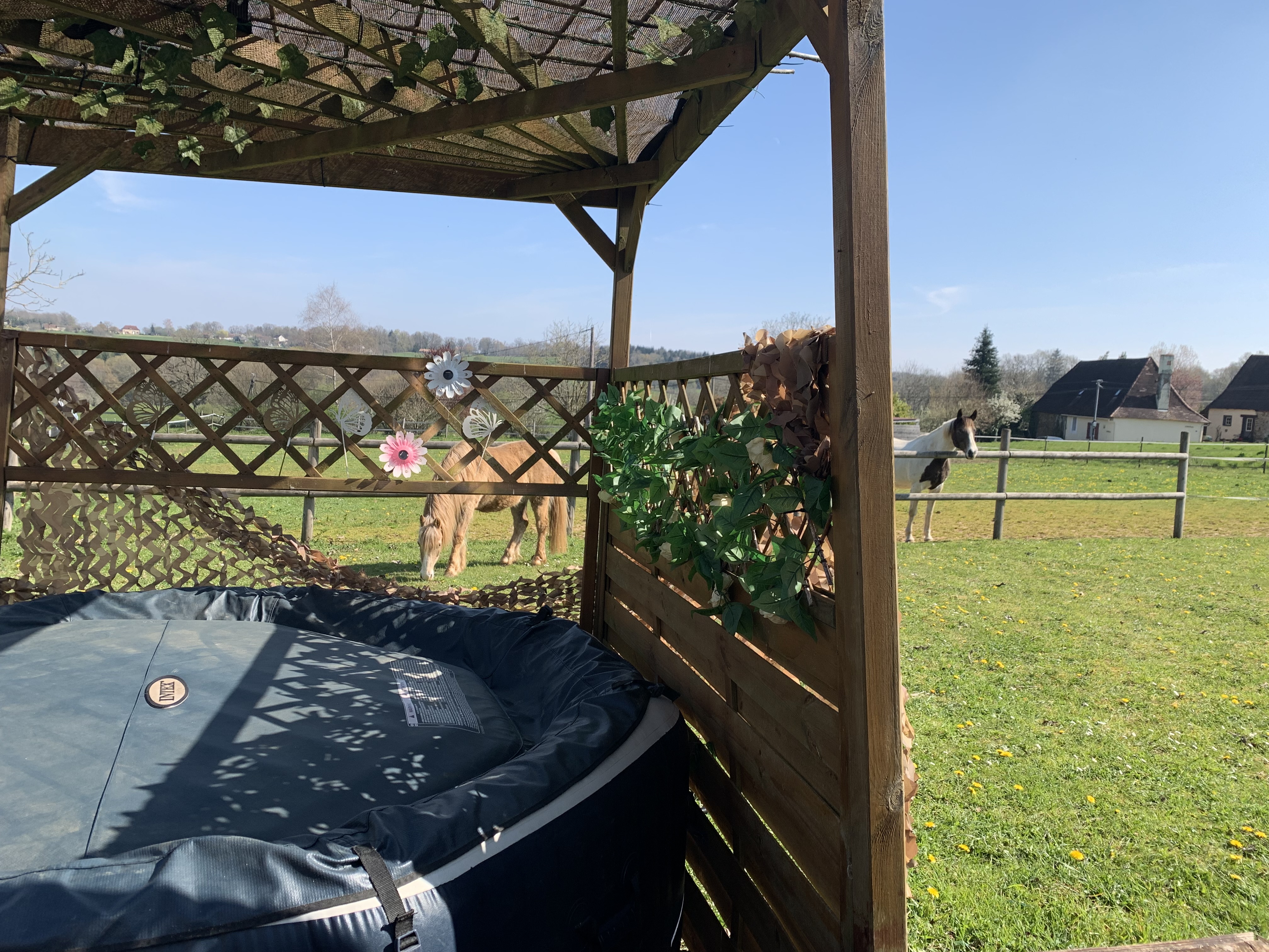 Un dôme enchanteur avec spa au cœur de la Dordogne à Lanouaille — cuisine
