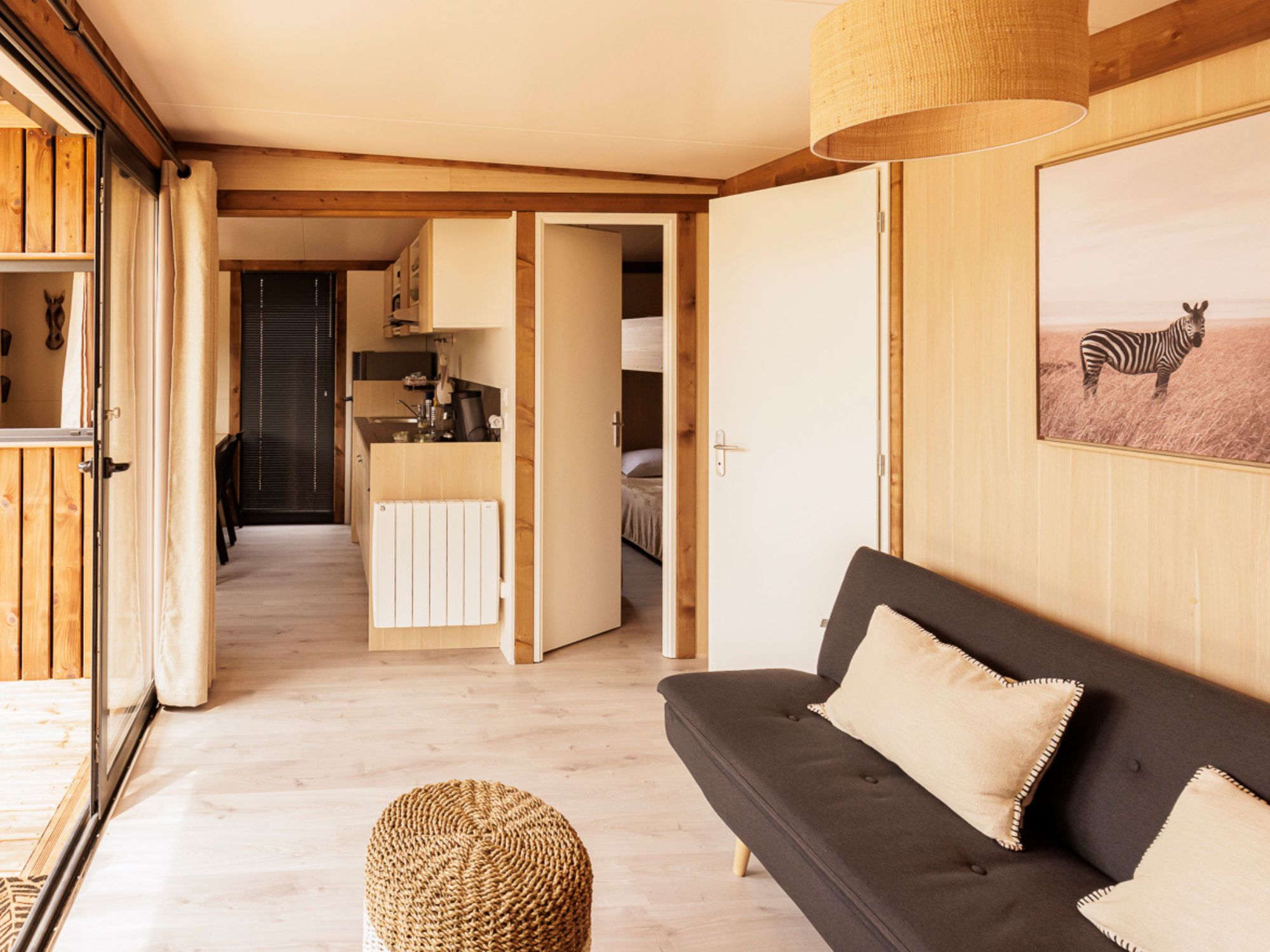 Nid douillet — Cabane avec spa à Maine-et-Loire à Blaison-Saint-Sulpice — vue depuis la terrasse